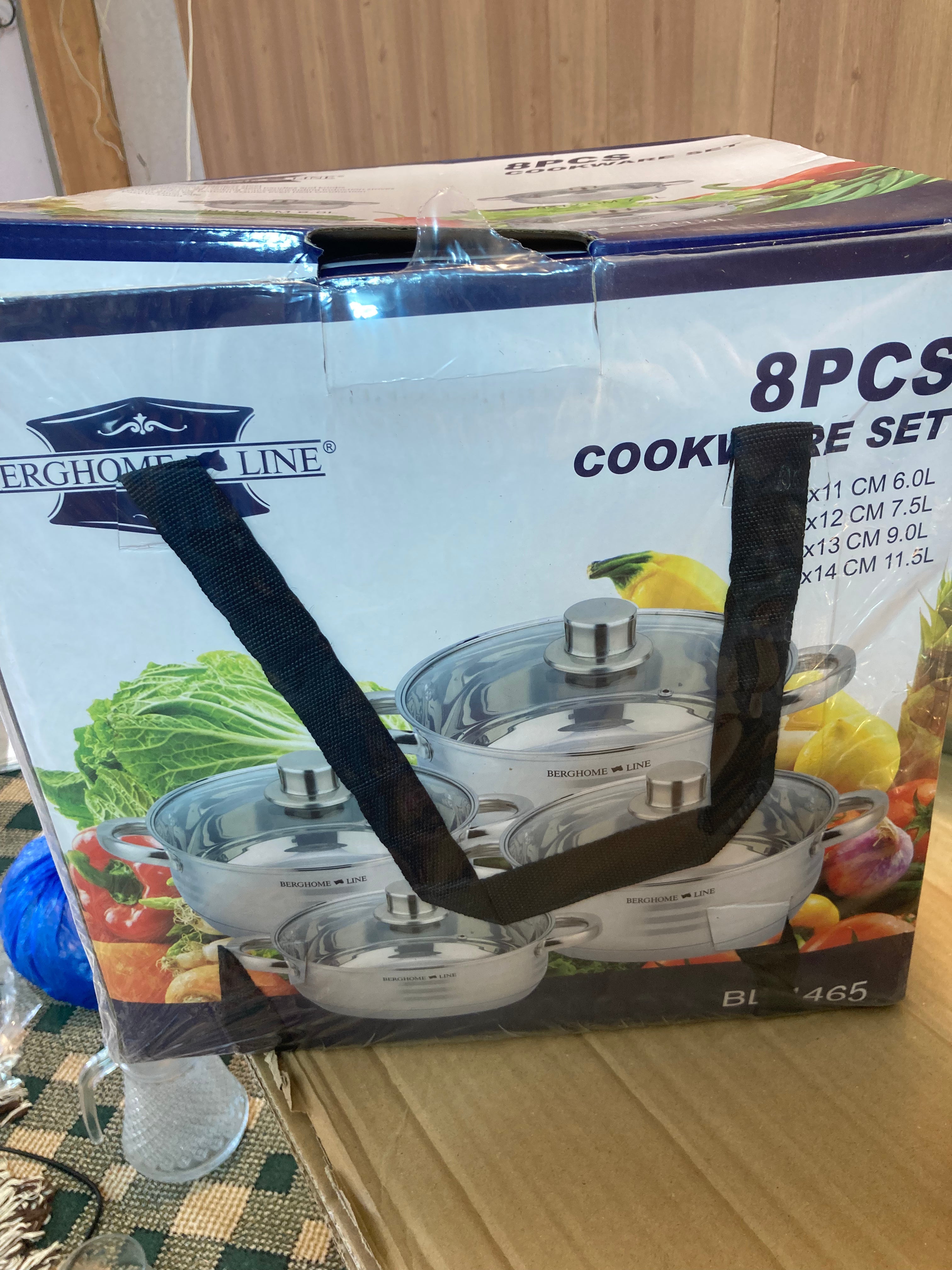 BergHome 8PCs Stainless Steel Cookware Set