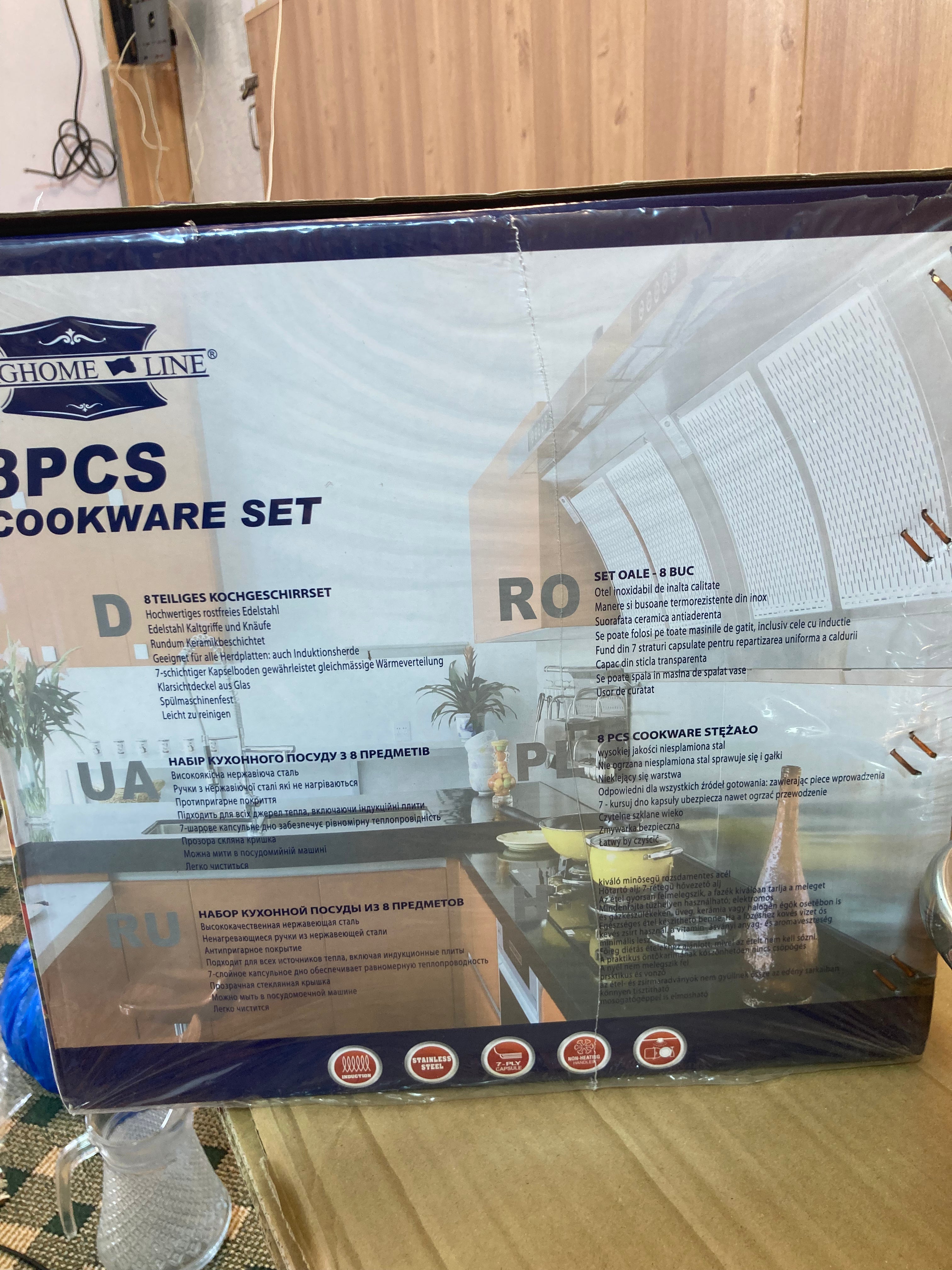 BergHome 8PCs Stainless Steel Cookware Set