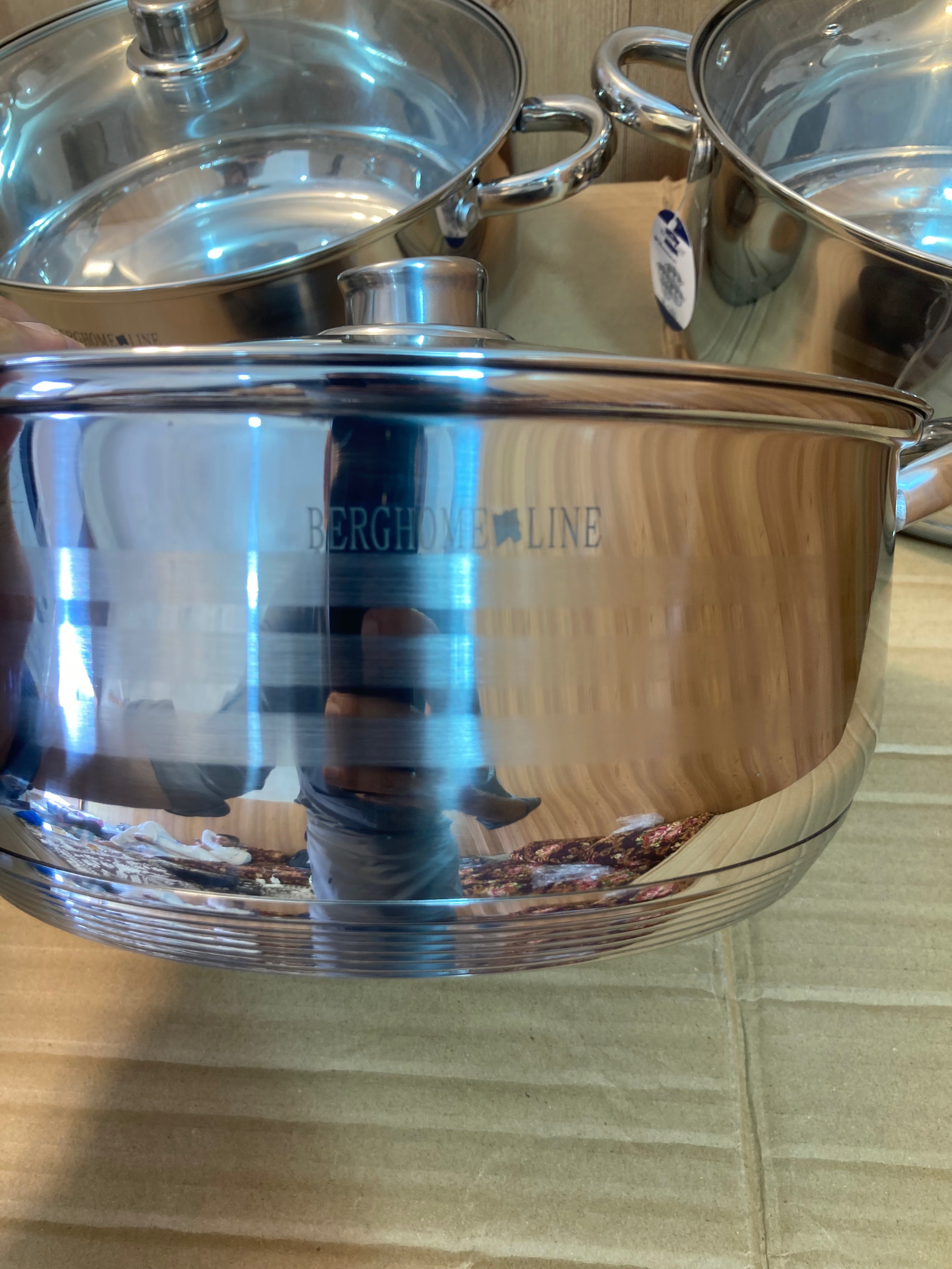 BergHome 8PCs Stainless Steel Cookware Set