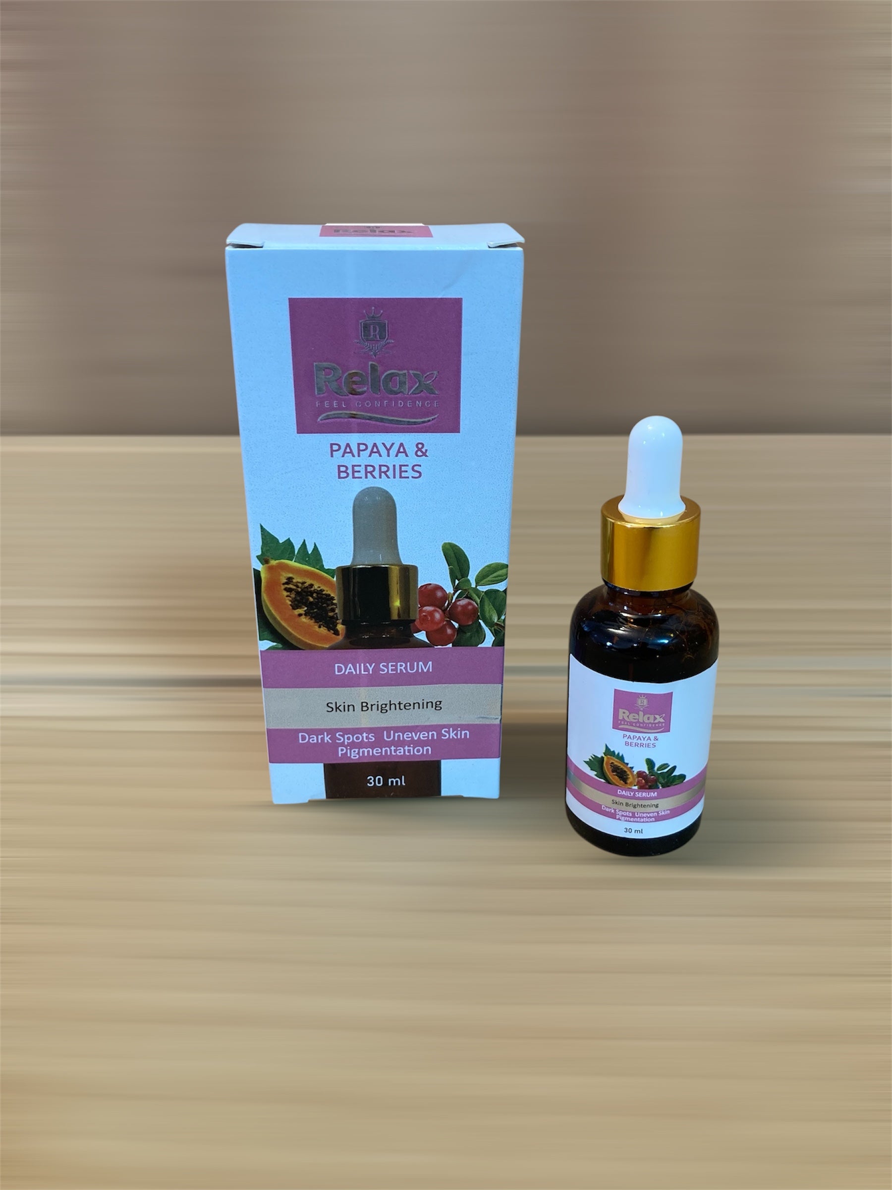 Relax Papaya & Berries Face Serum 30ml - Imported