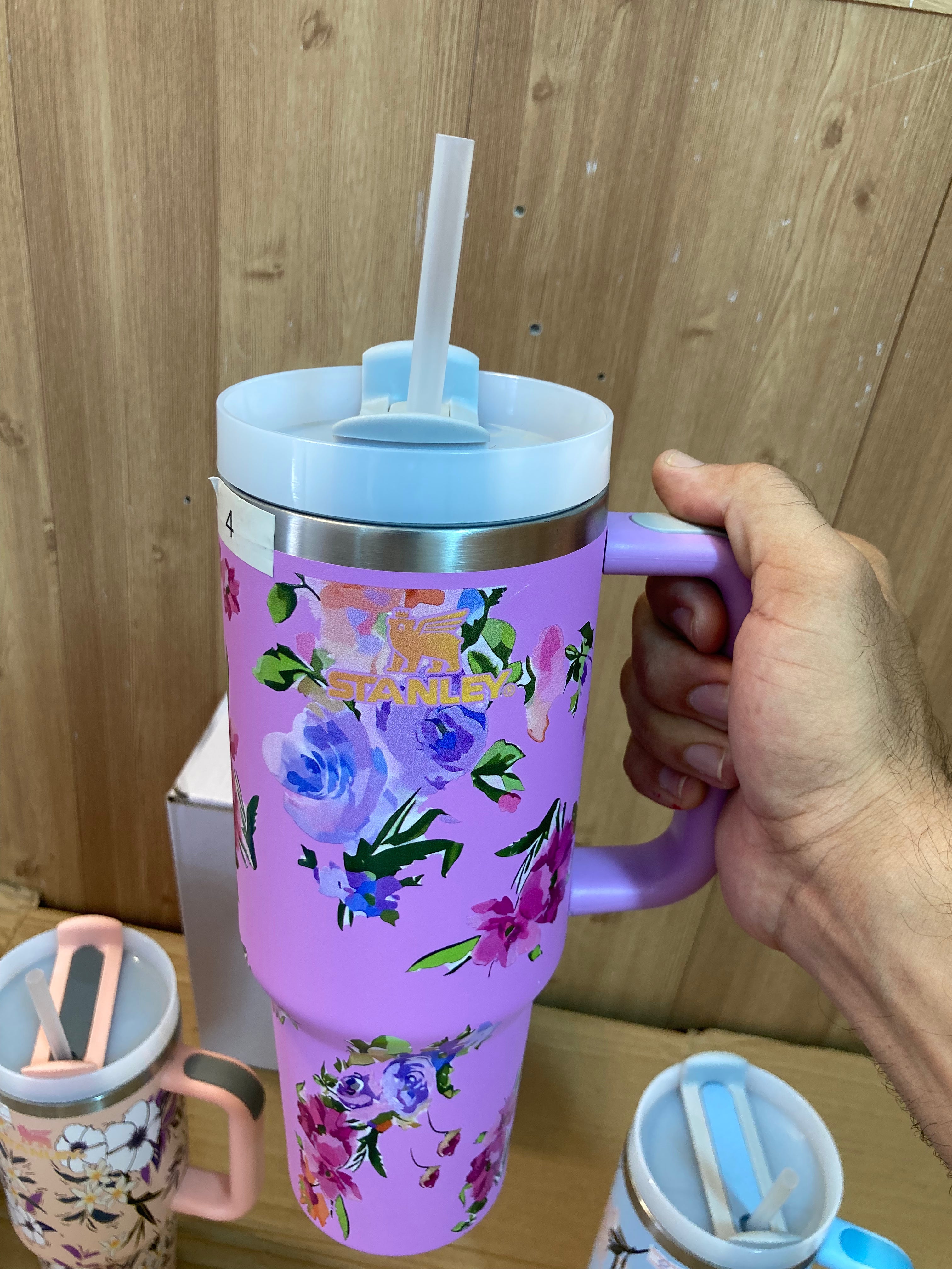 Stanley Stainless Steel Insulated Tumblers with Handle, Leakproof Lid and Straw 1200ml