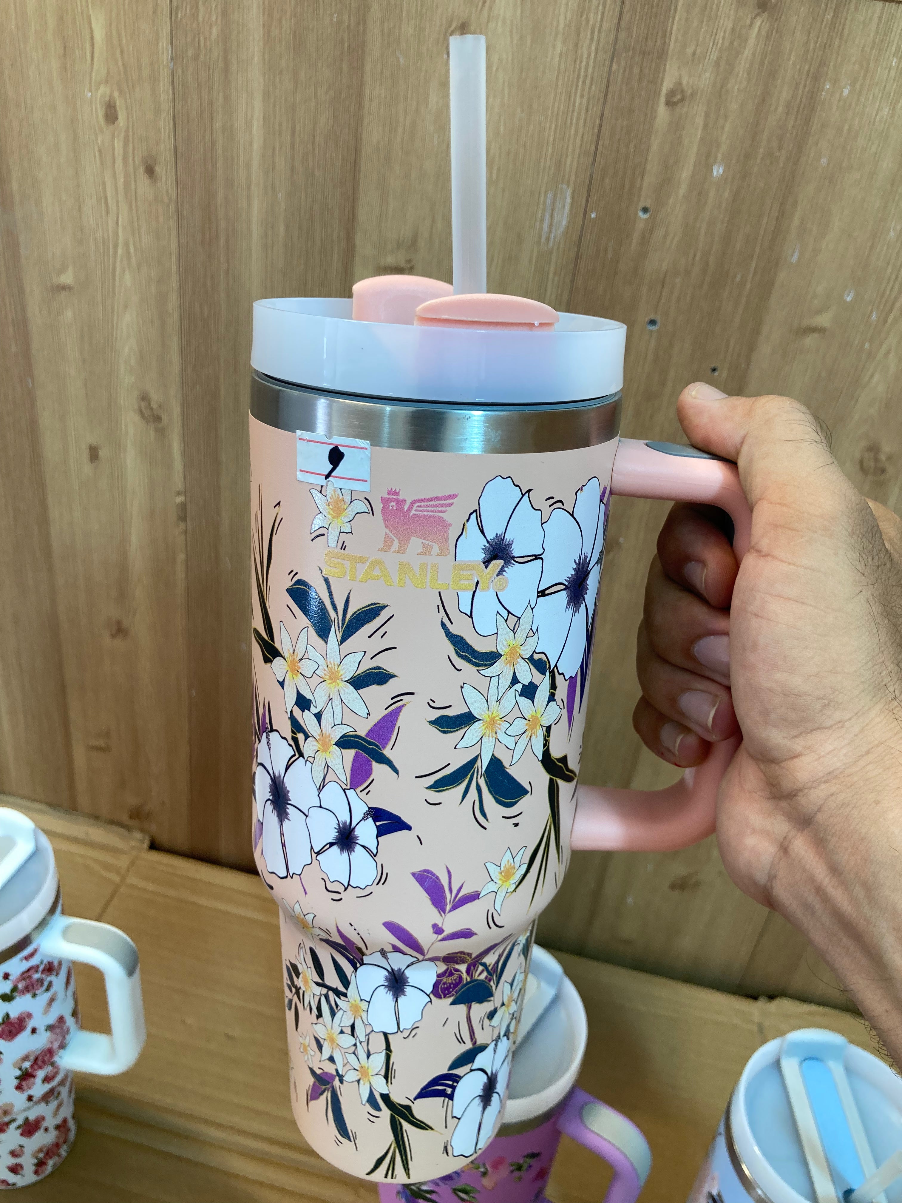 Stanley Stainless Steel Insulated Tumblers with Handle, Leakproof Lid and Straw 1200ml