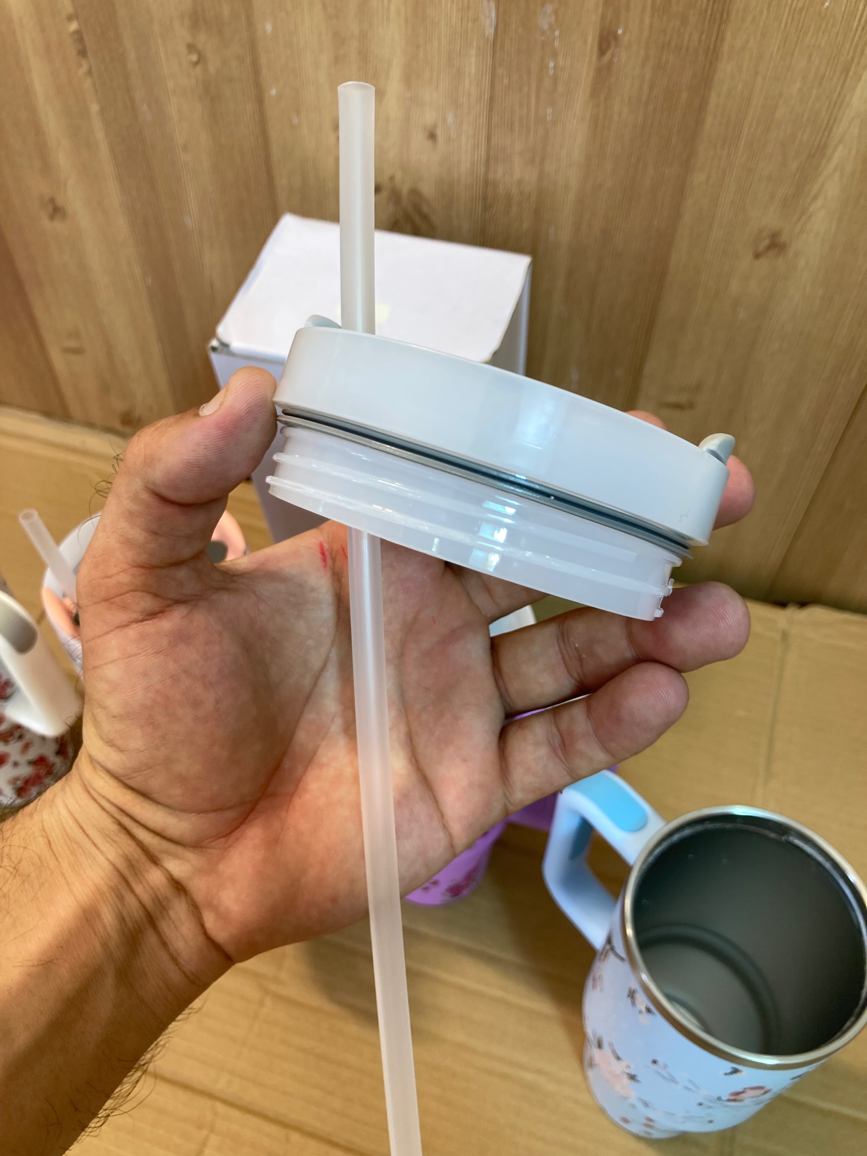 Stanley Stainless Steel Insulated Tumblers with Handle, Leakproof Lid and Straw 1200ml