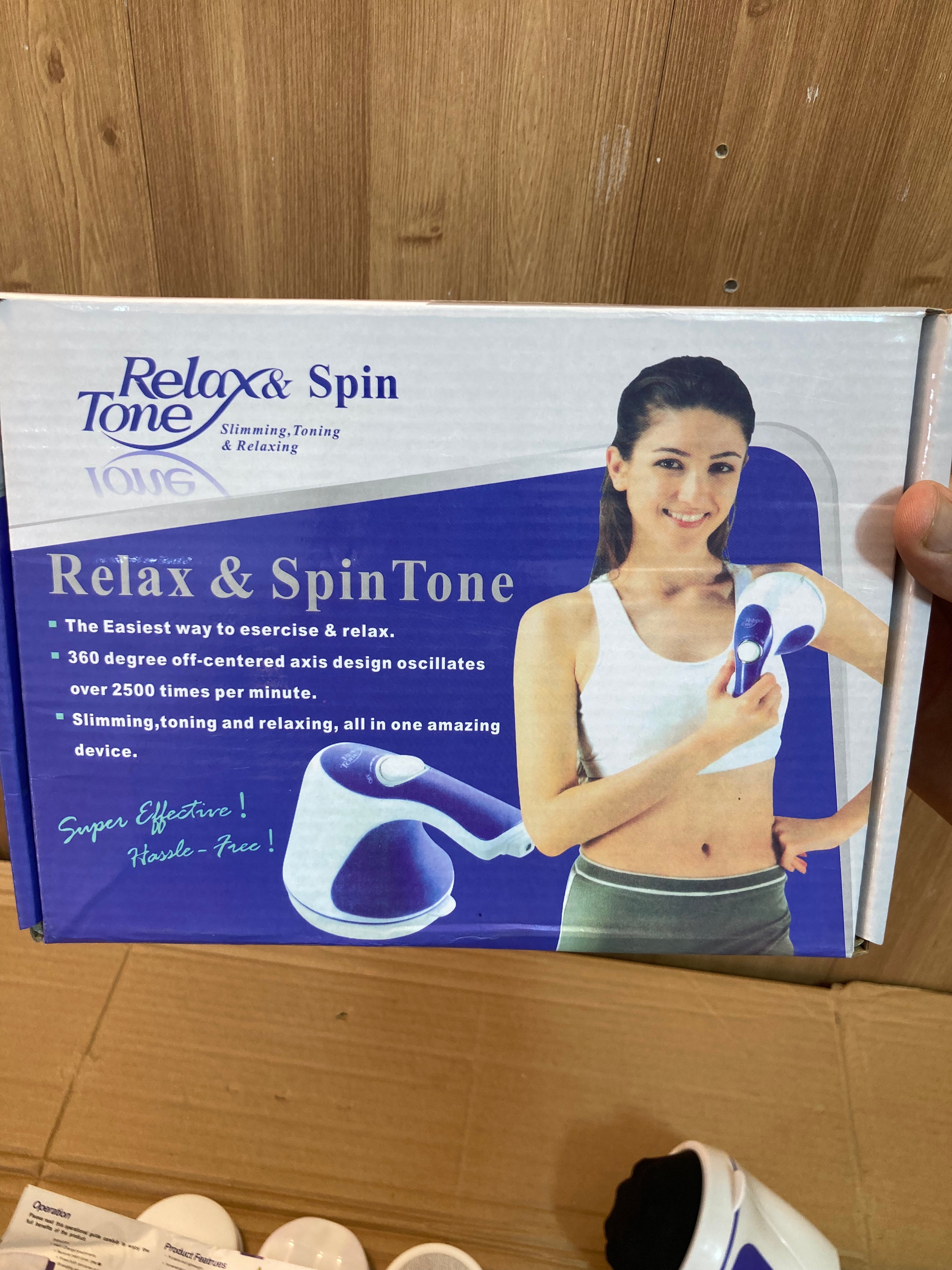 Relax & Spin Tone 5 Heads Full Body Electric Massager