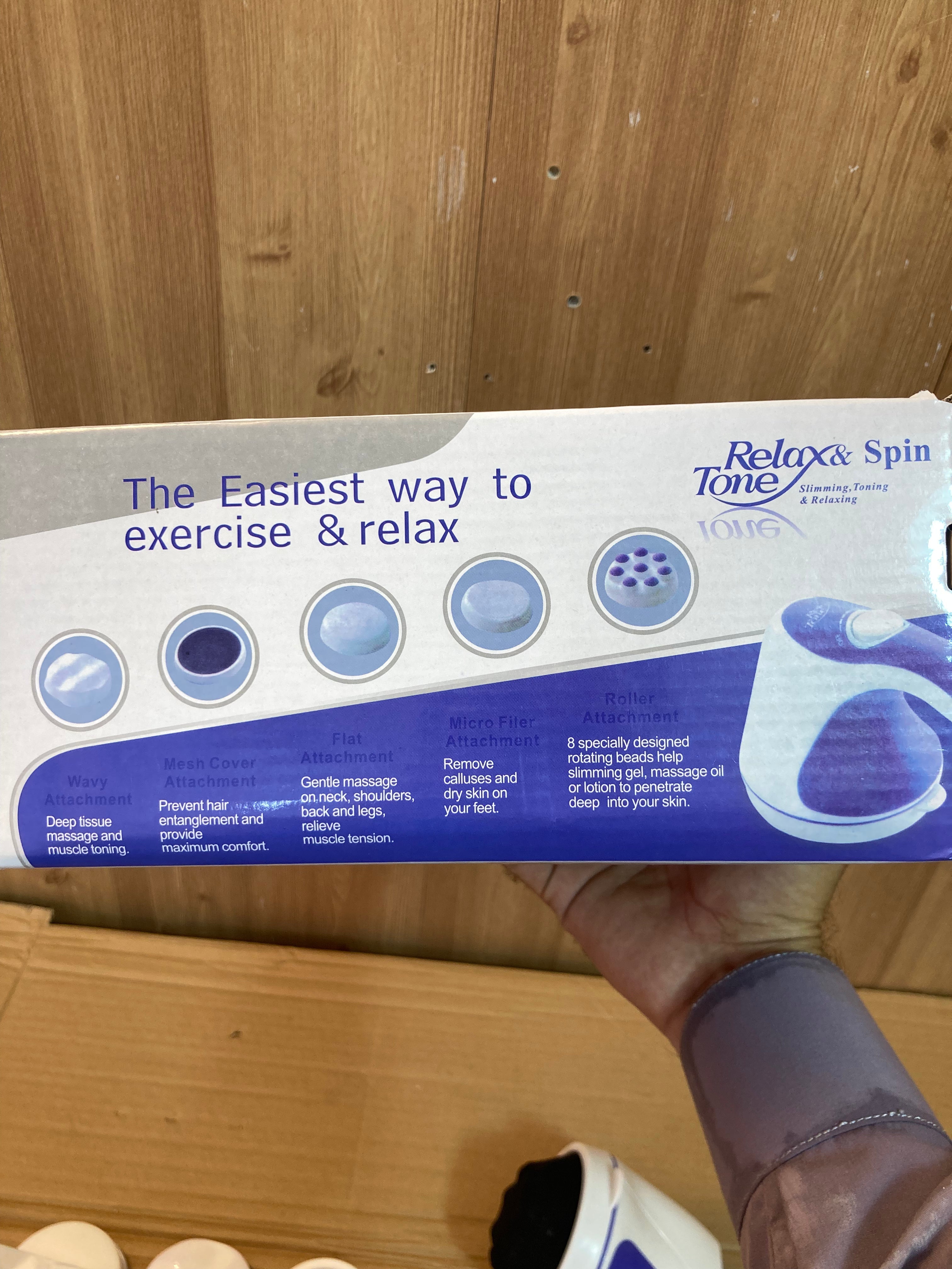 Relax & Spin Tone 5 Heads Full Body Electric Massager