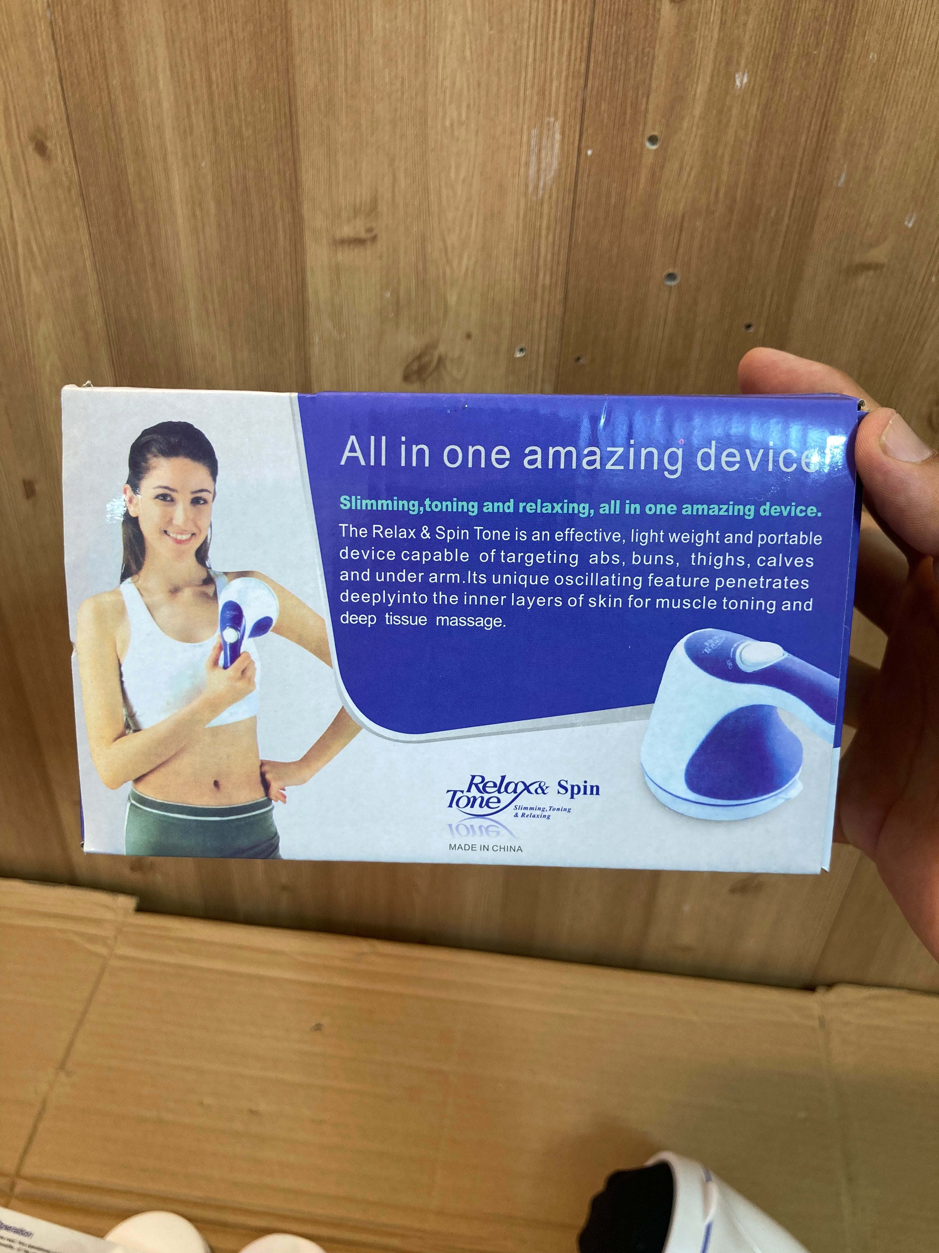 Relax & Spin Tone 5 Heads Full Body Electric Massager