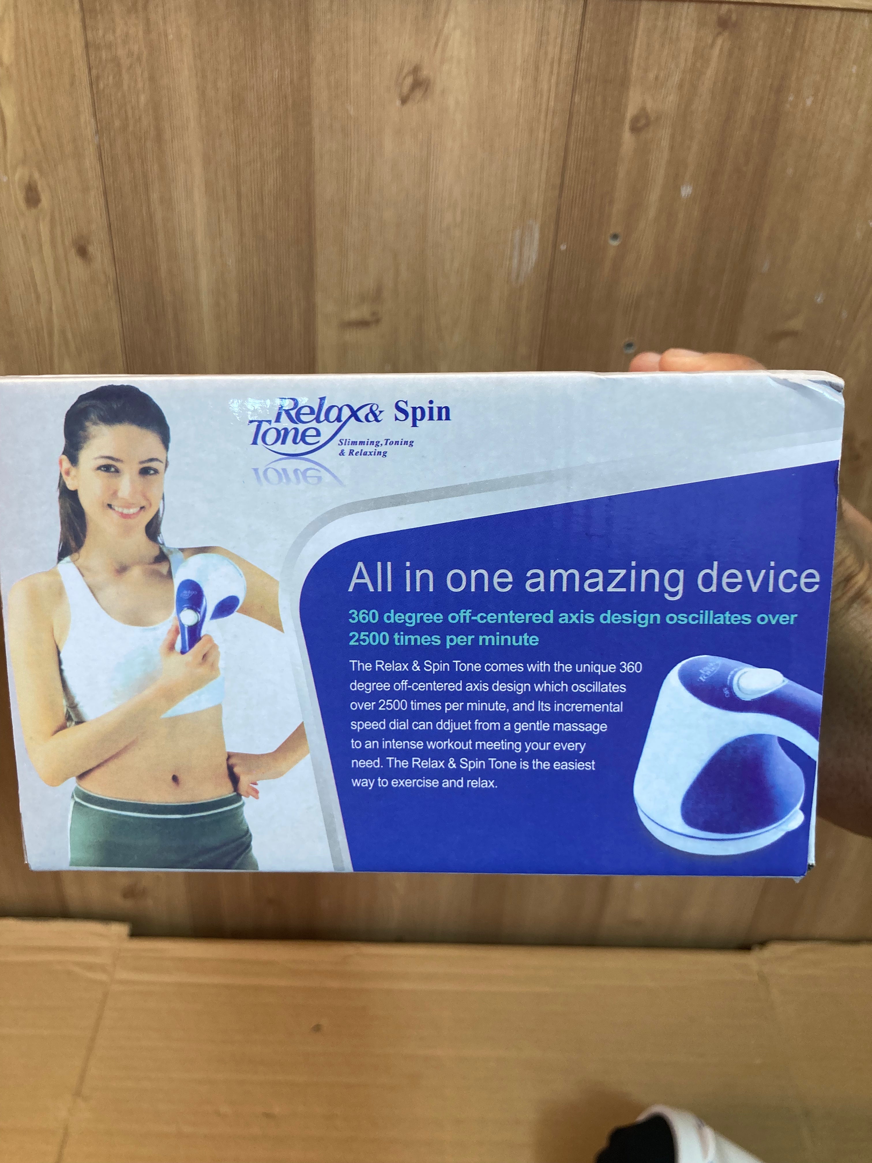 Relax & Spin Tone 5 Heads Full Body Electric Massager