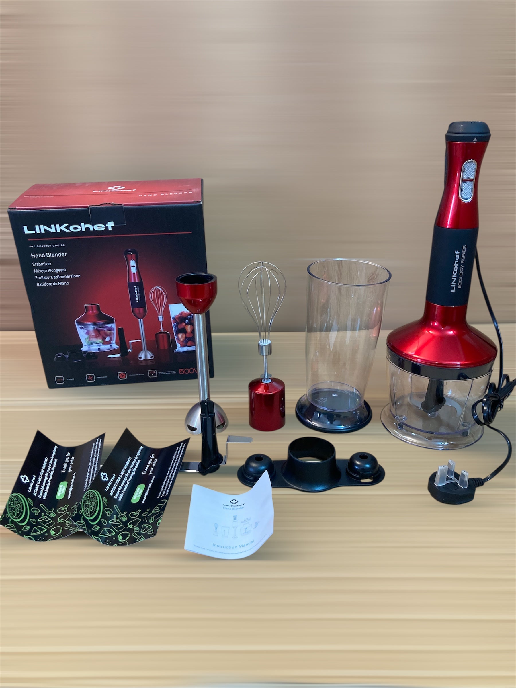 LINKchef 5-in-1 Hand Blender Set 500W