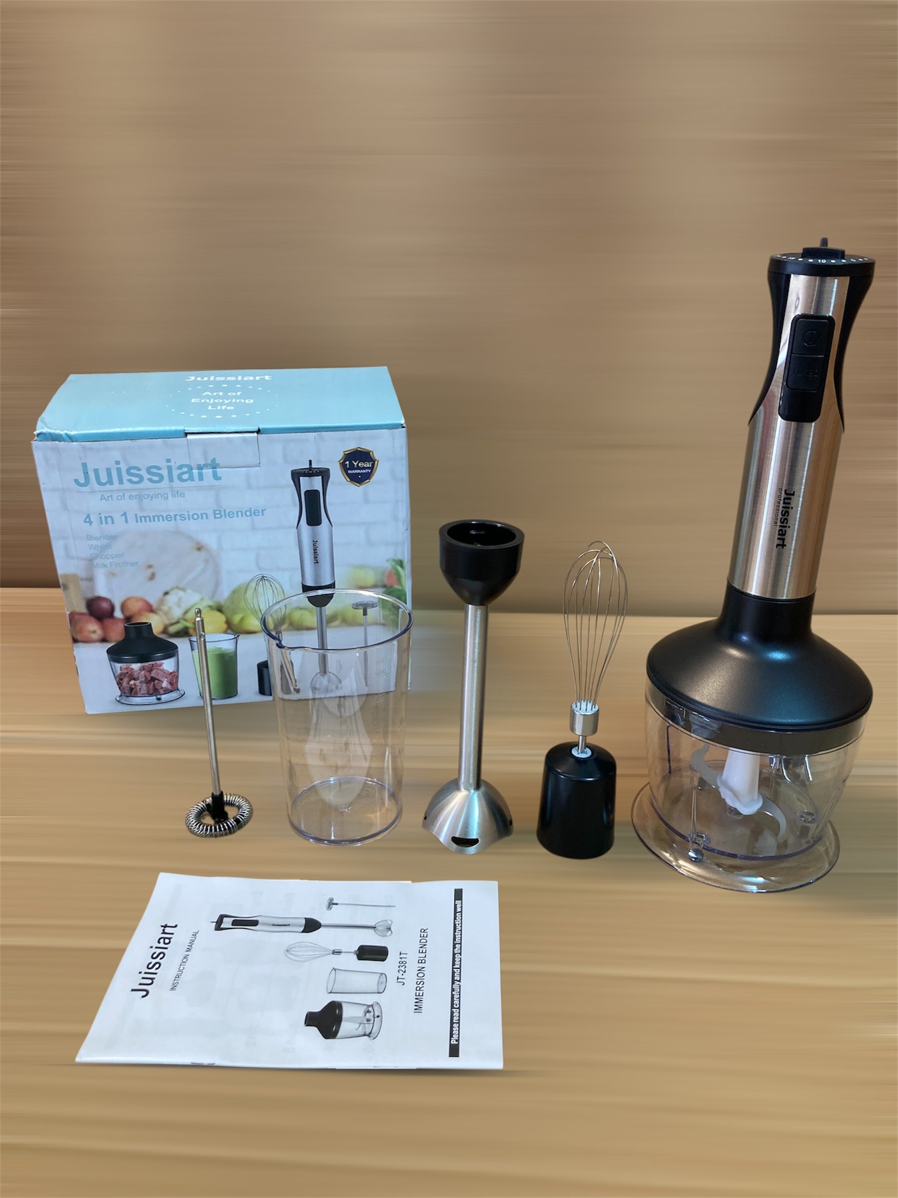 Lot Imported Juissiart 4-in-1 Hand Blender Set 800W
