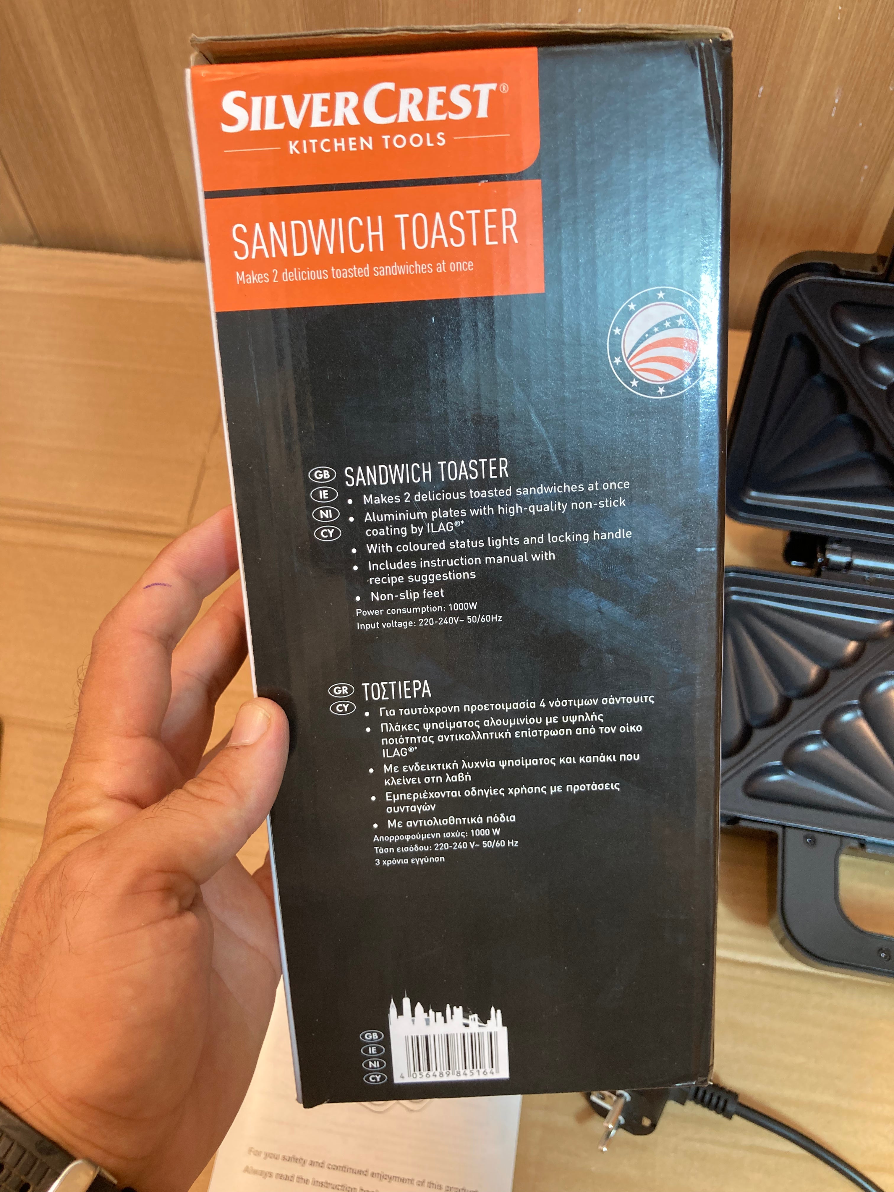 Silver Crest Germany 900W Sandwich Maker