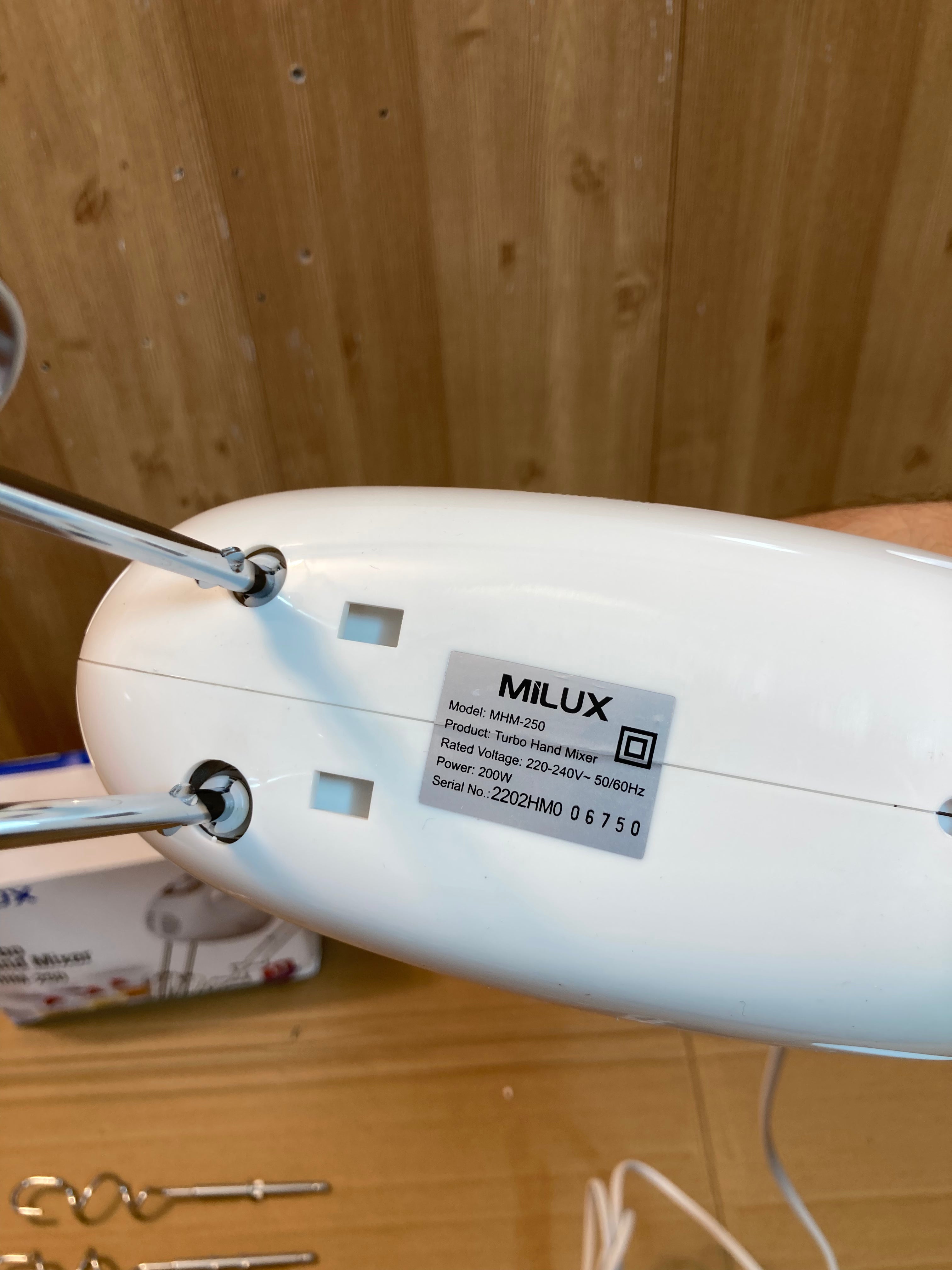 MILUX 200W Turbo Hand Mixer MHM-250