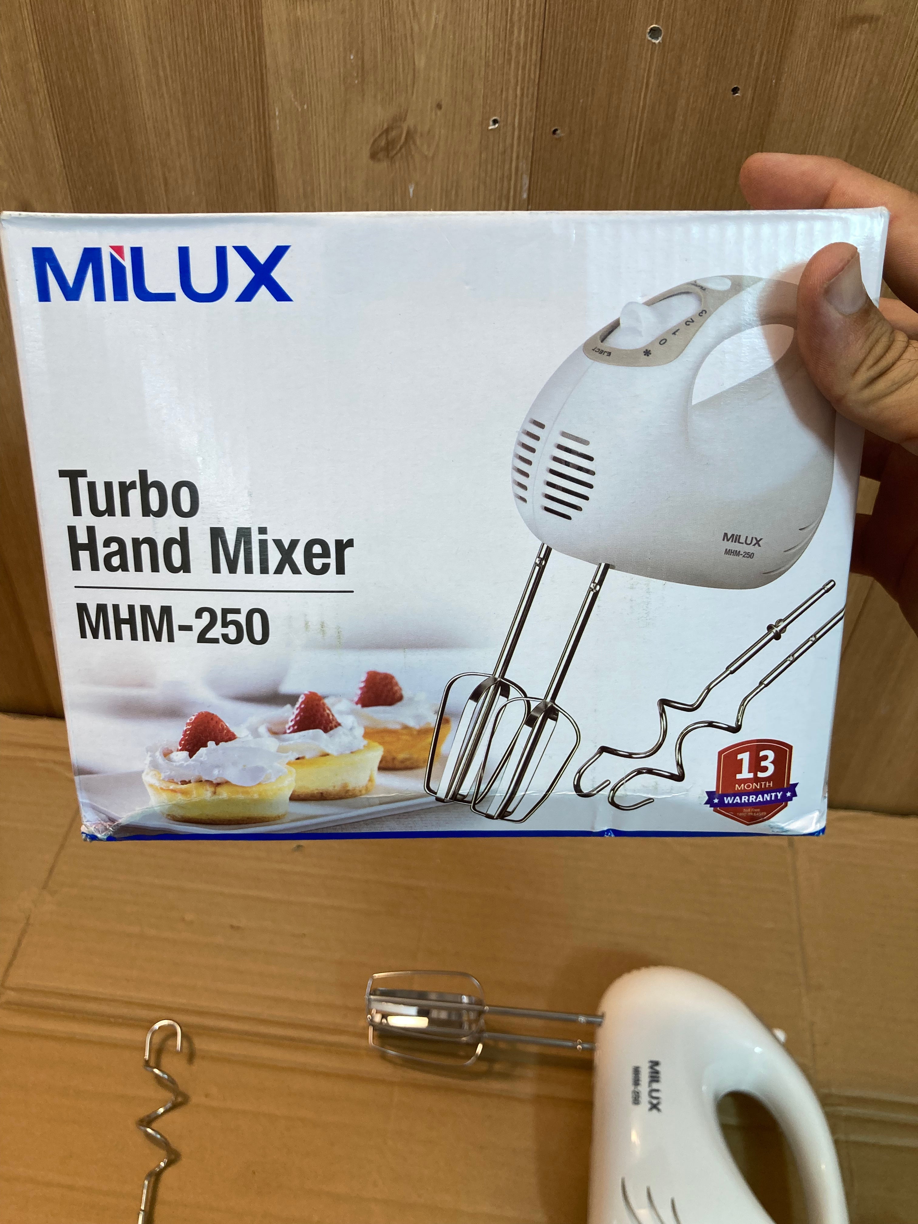 MILUX 200W Turbo Hand Mixer MHM-250