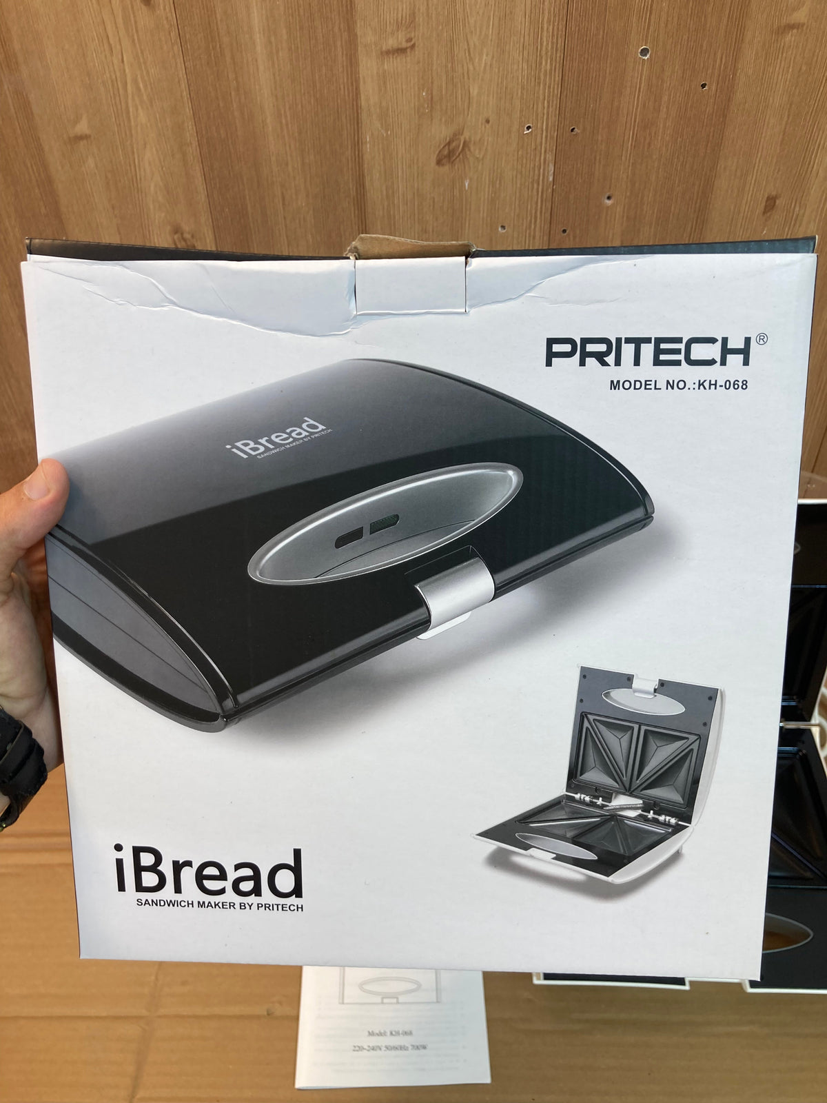Lot Imported Pritech iBread 700W Sandwich Maker KH-068