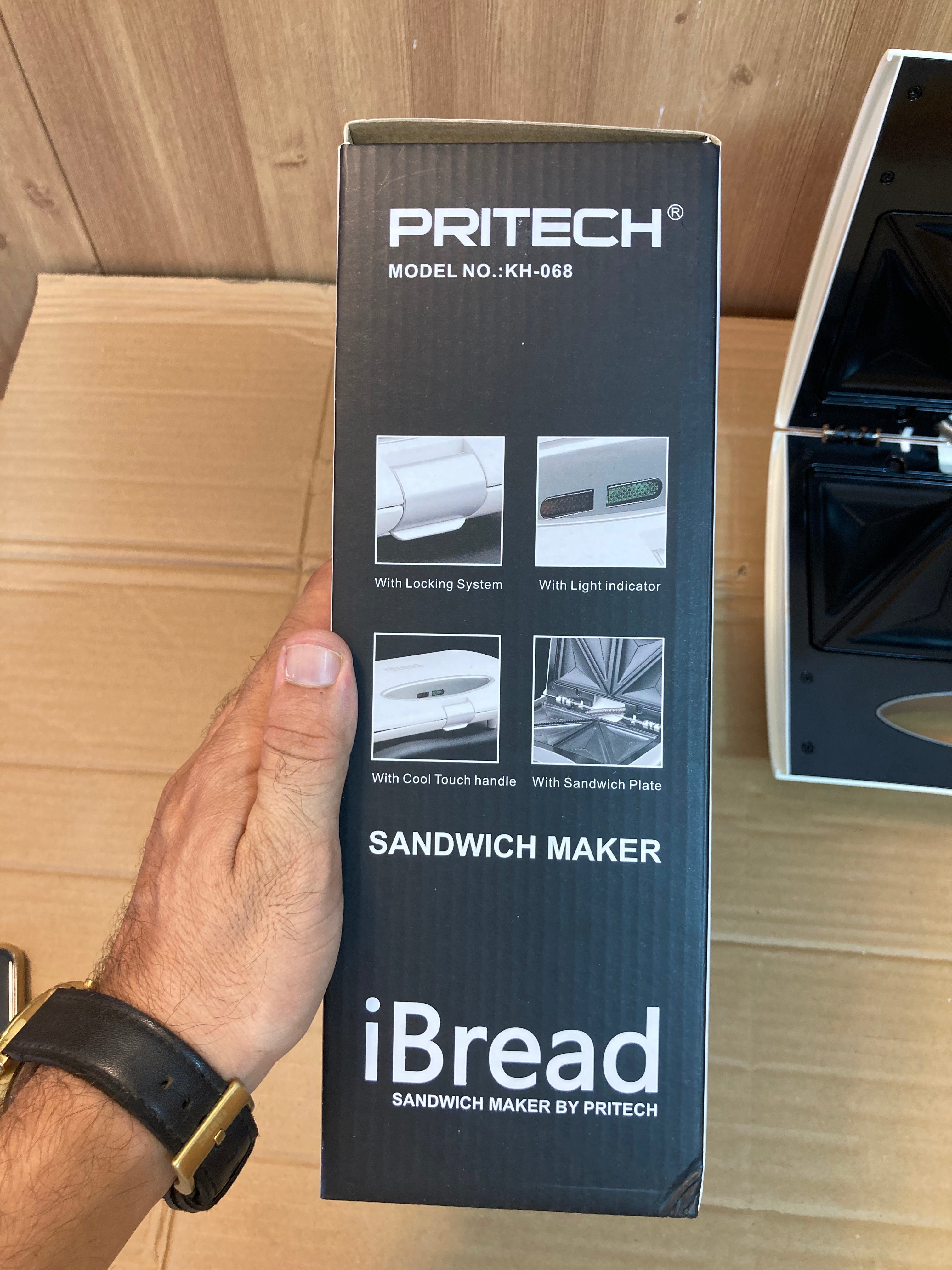 Lot Imported Pritech iBread 700W Sandwich Maker KH-068