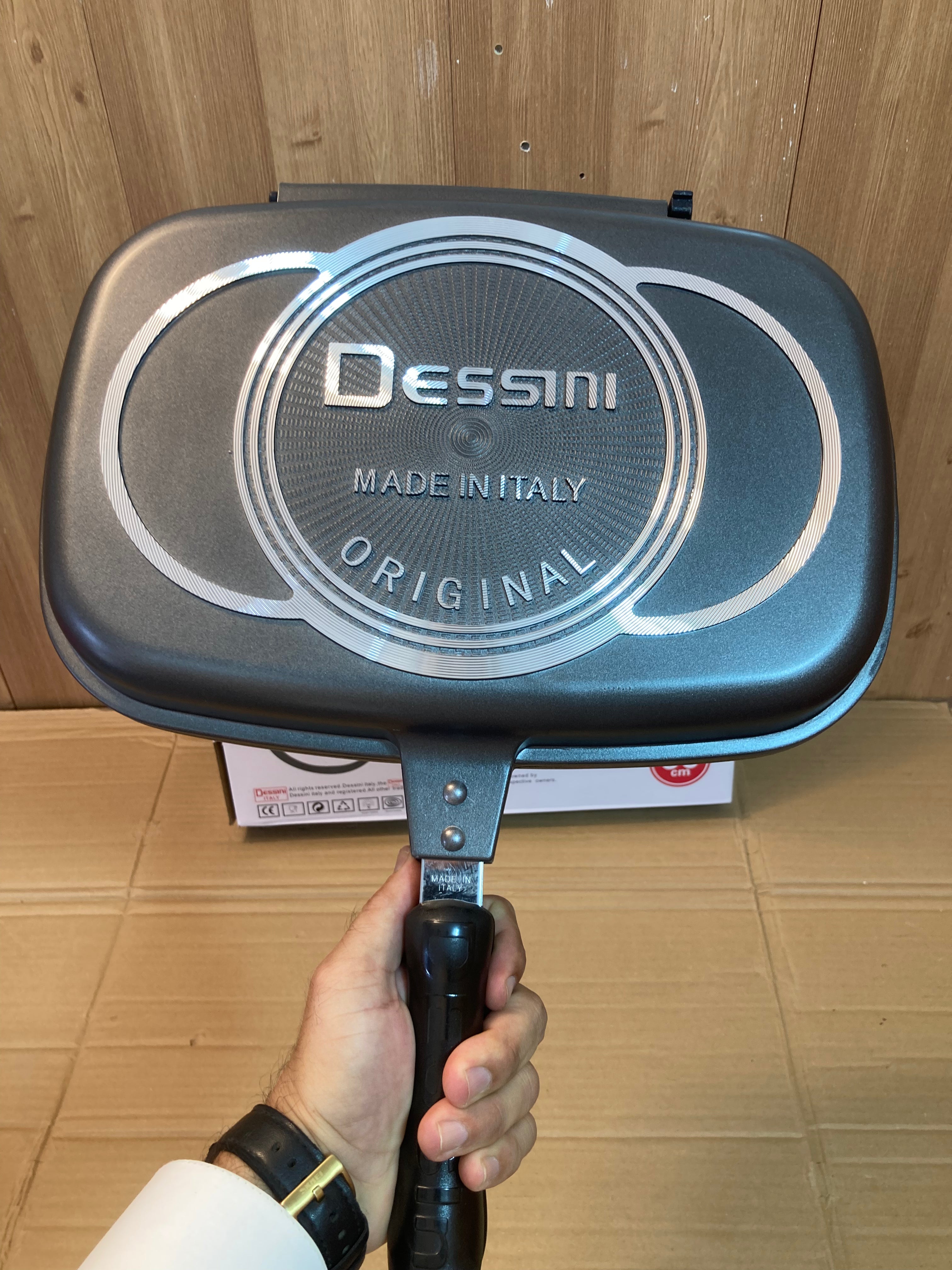 Dessini Italy Die Casting Double Grill Pan 36 cm