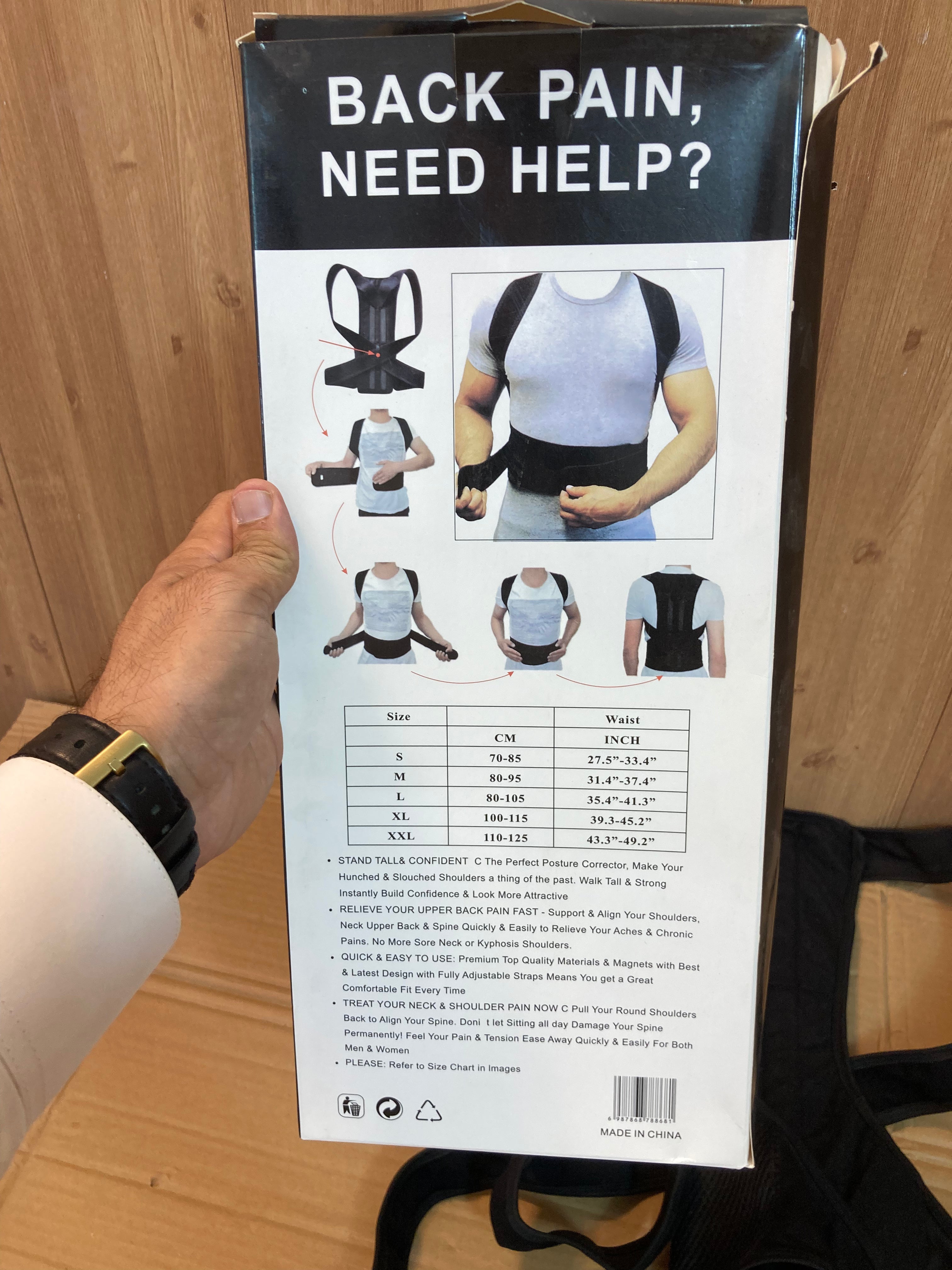 Shoulder & Backbone Support Belt