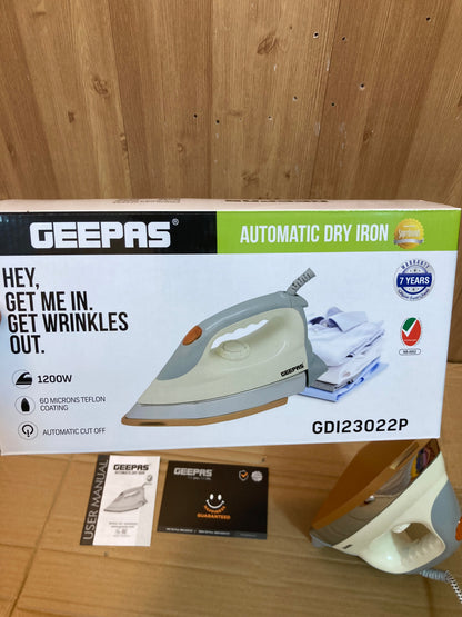 Geepas Heavy Weight Dry Iron 1200W