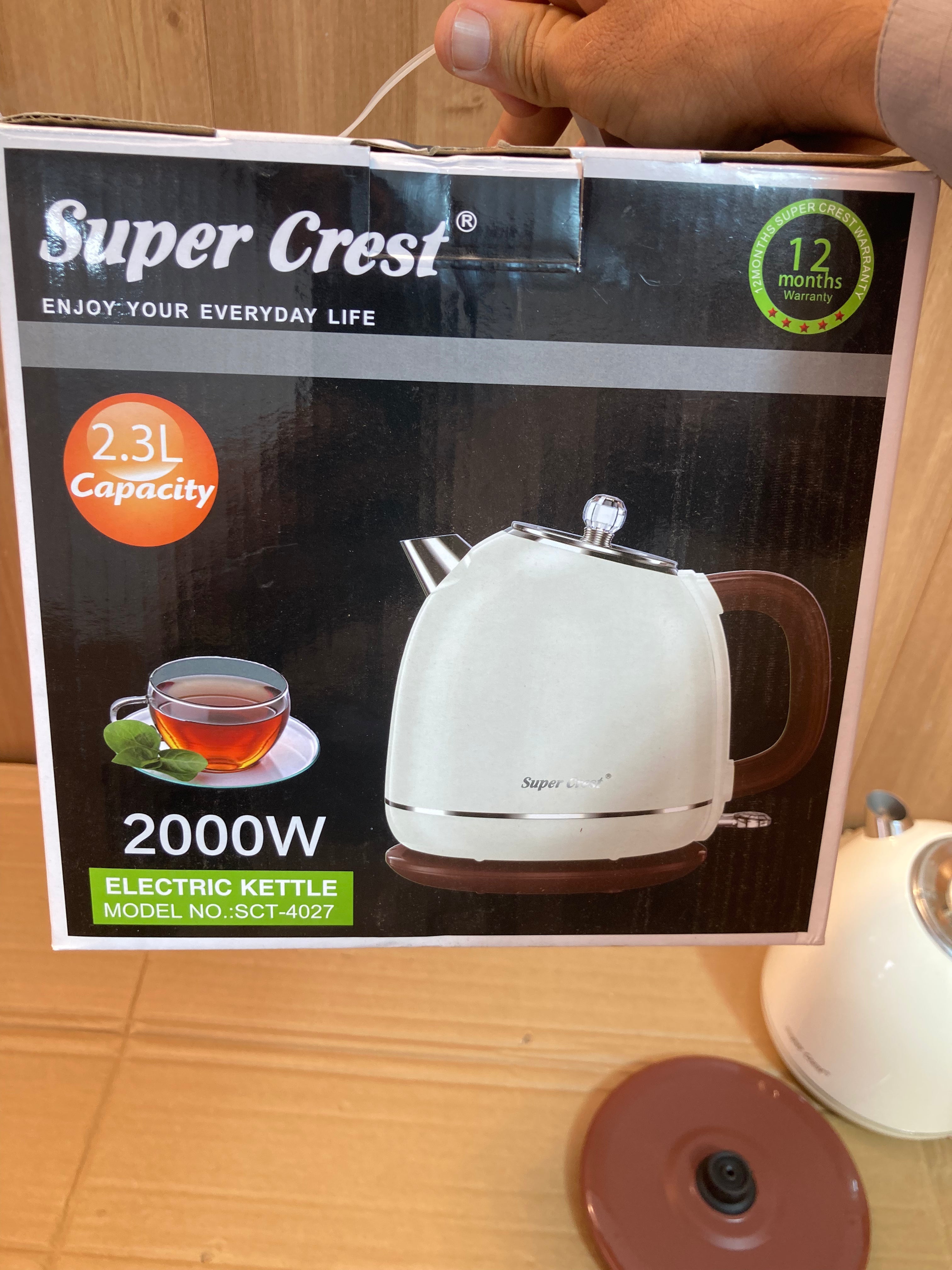Super Crest Germany 2.3L Electric Kettle 2000W SCT-4027