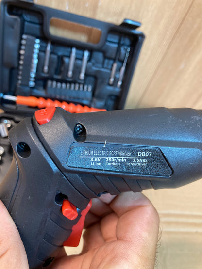 47PCs Multifunctional Rechargeable Screwdriver Drill