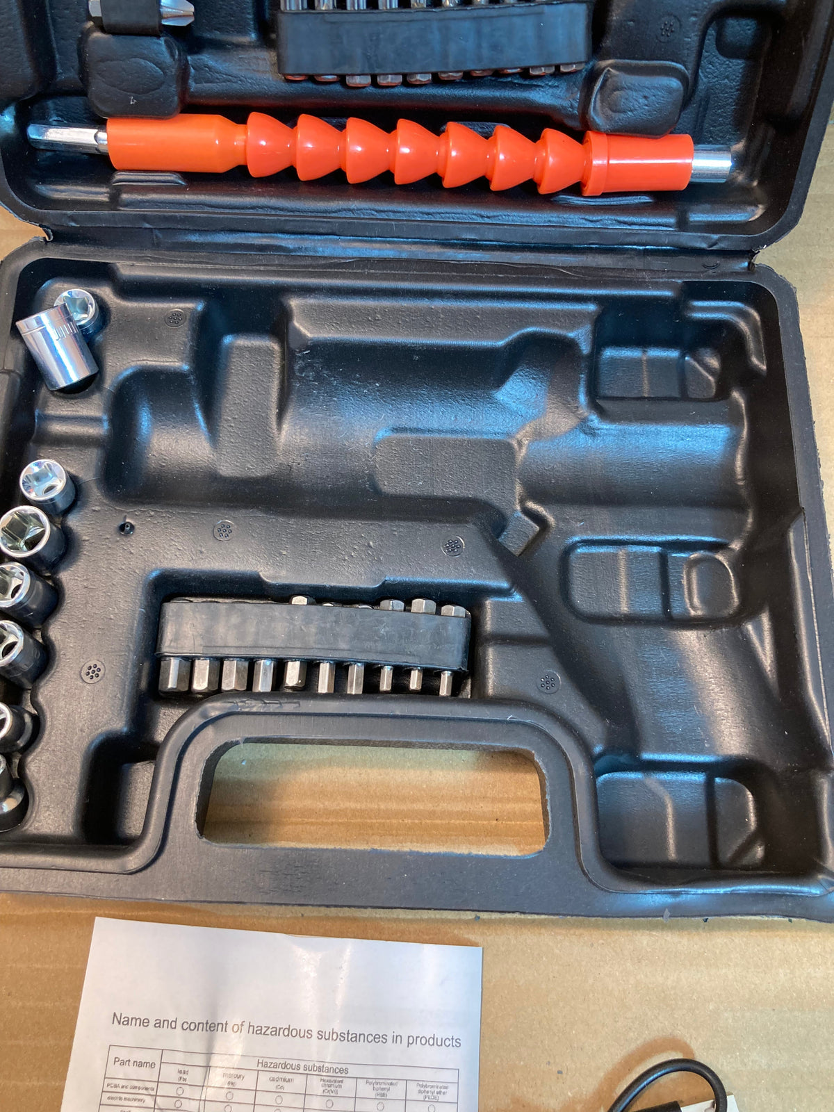 47PCs Multifunctional Rechargeable Screwdriver Drill