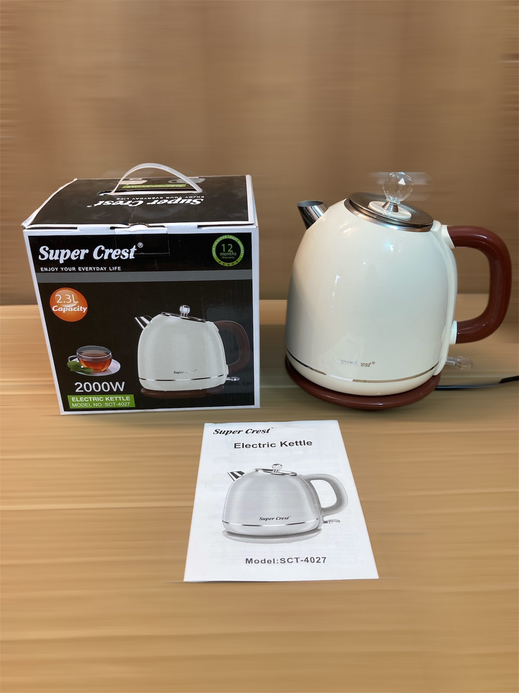 Super Crest Germany 2.3L Electric Kettle 2000W SCT-4027