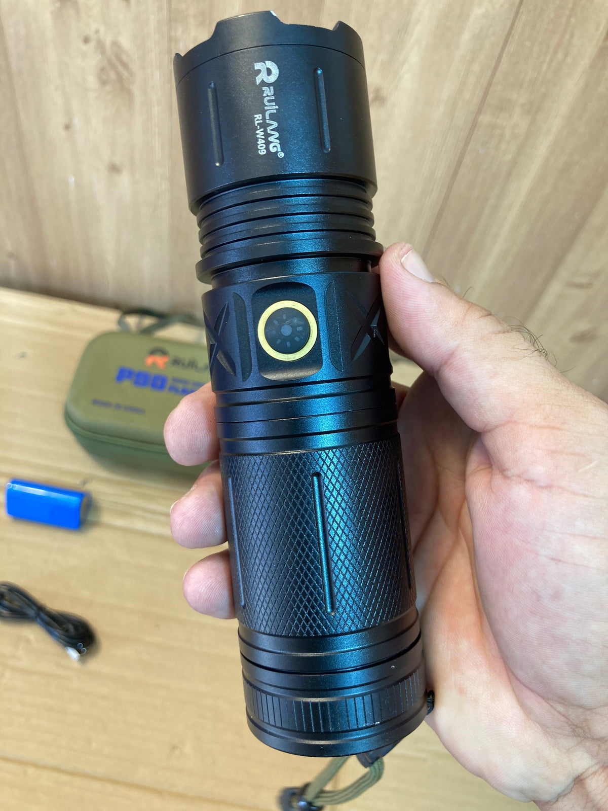 Ruilang P90 Rechargeable Super LED Flashlight - Torch