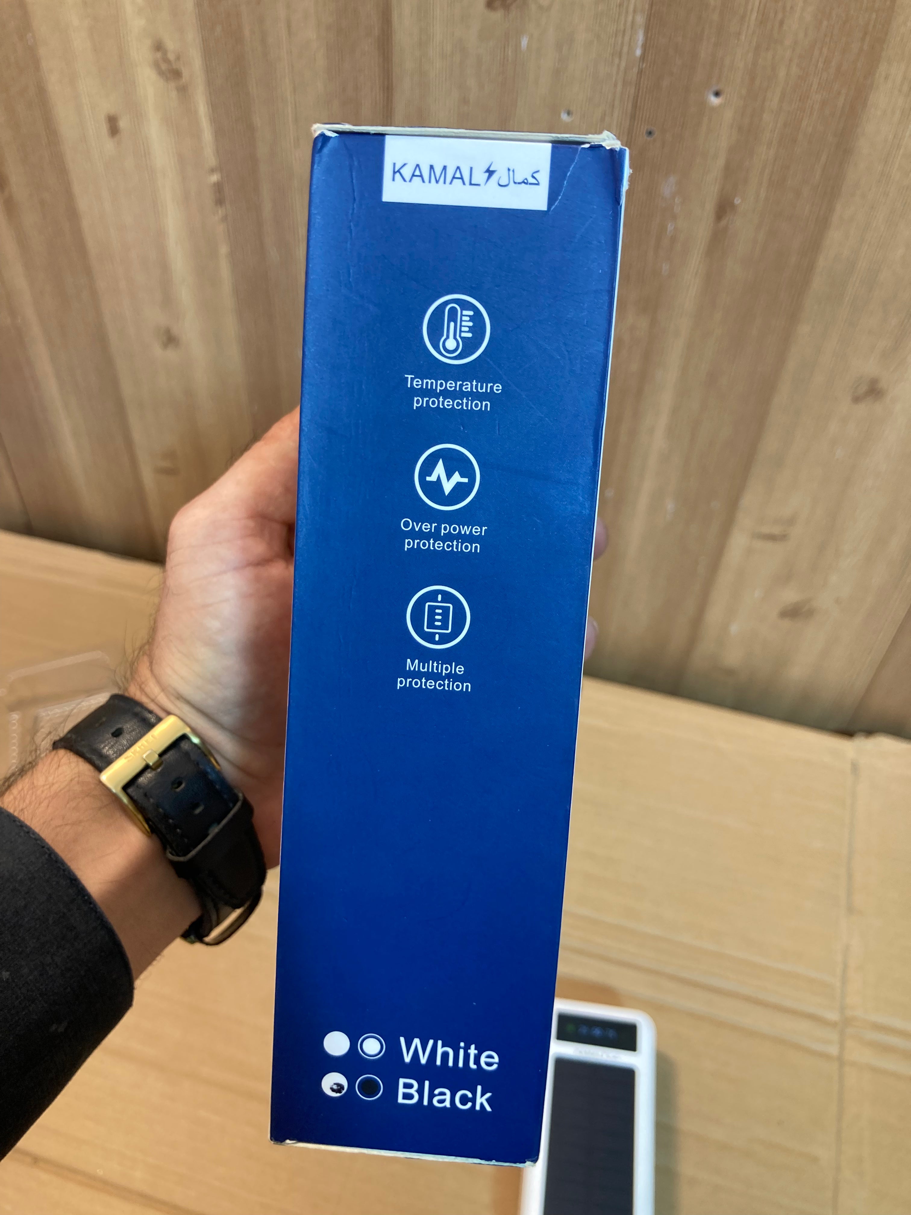 Kamal 50,000 mAh Solar Power Bank with 4 Built-in Cables KPB051