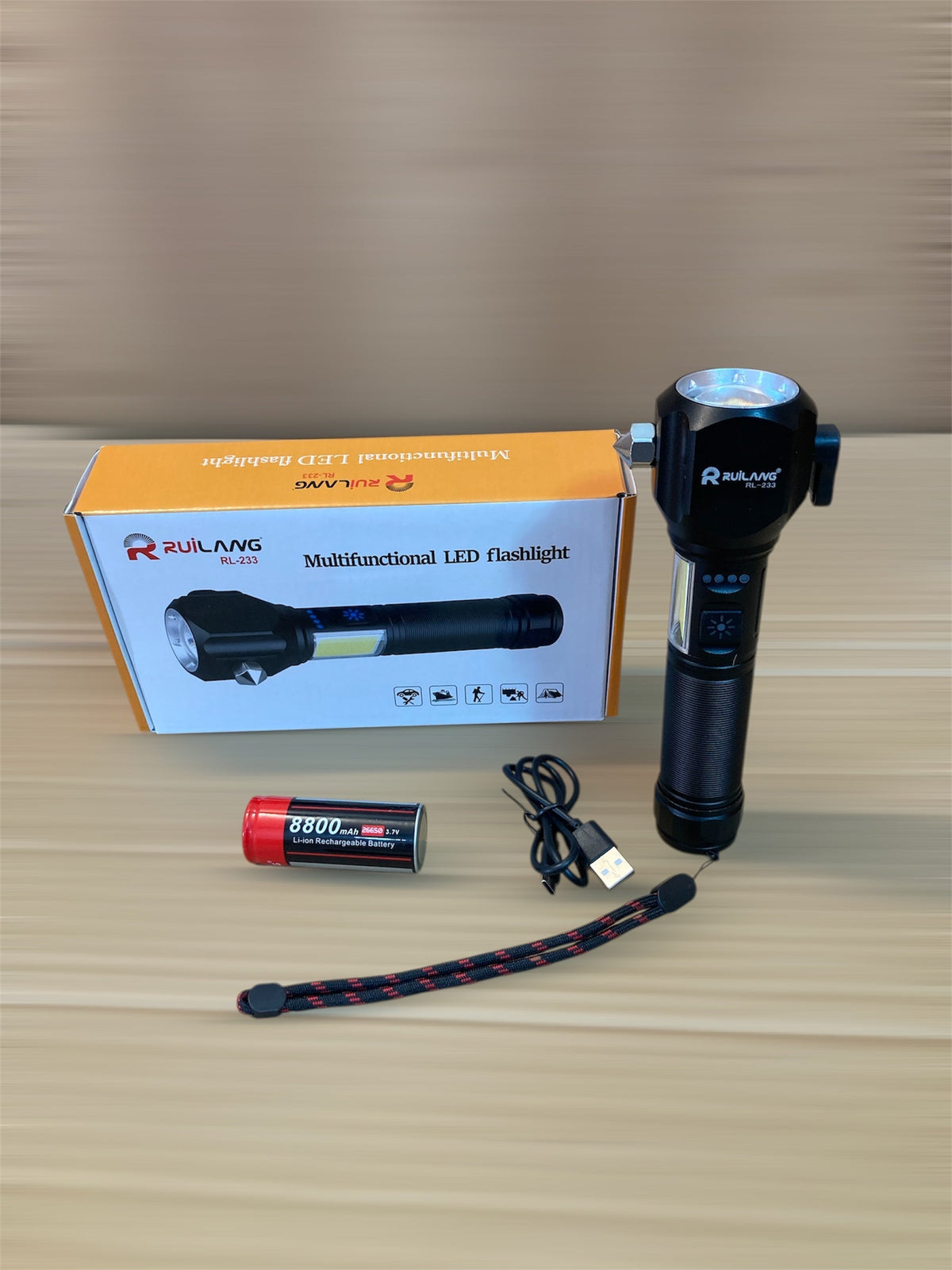 Ruilang Multifunctional LED Flashlight/Torch RL233