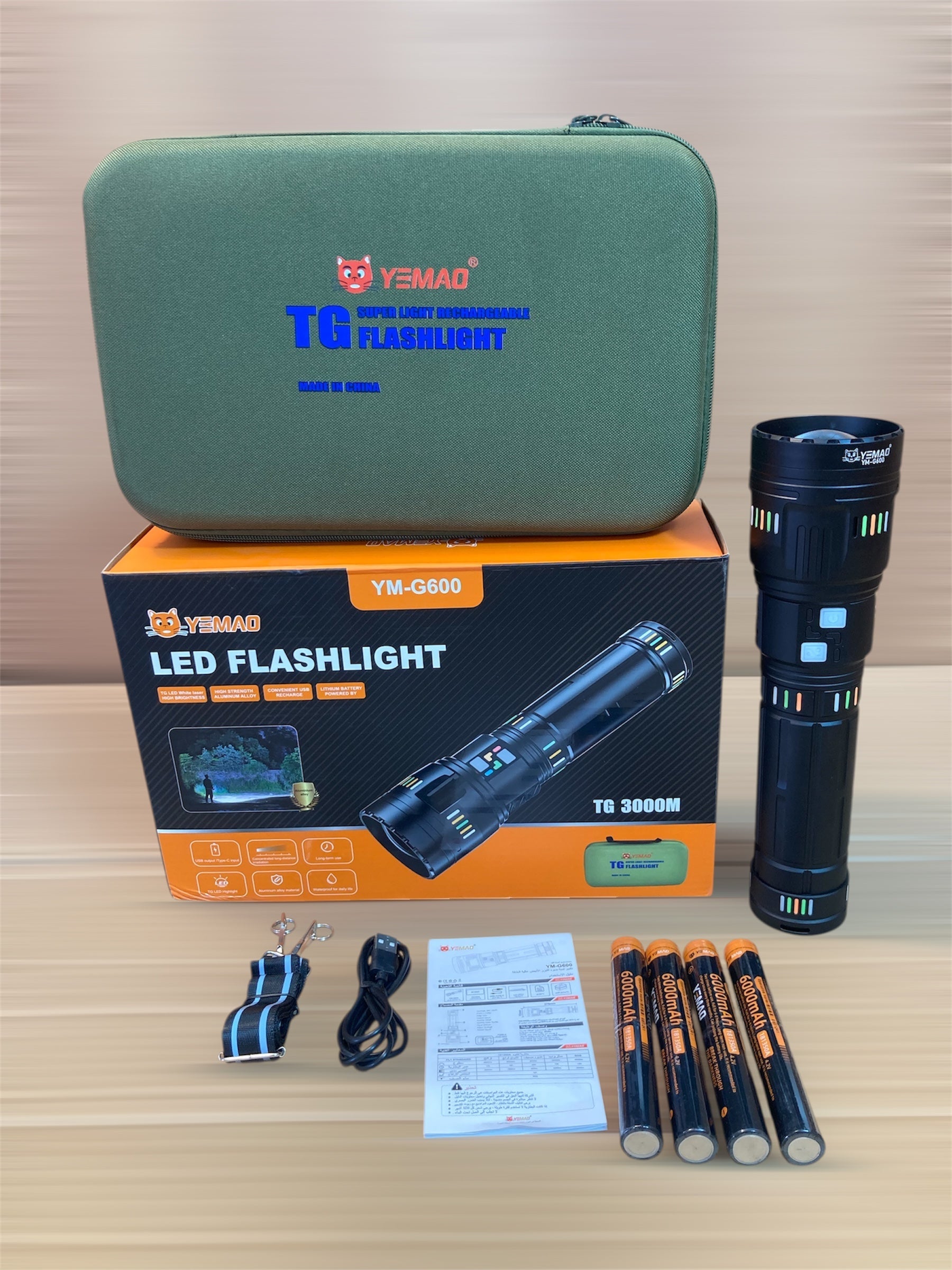 Yemao Powerful Long Range Super Led Flashlight - Torch YM-G600