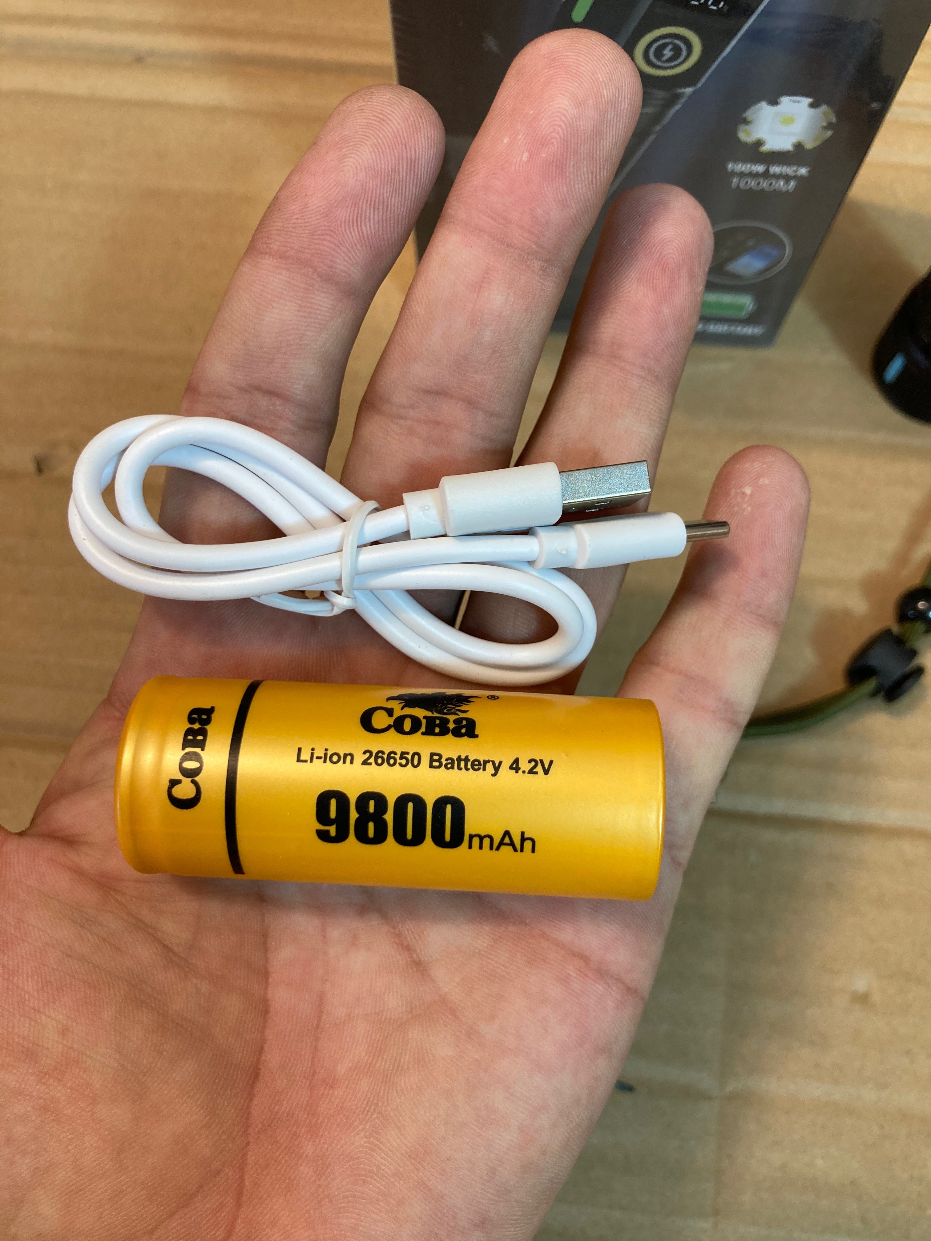 COBA Aluminium Alloy Digital Flashlight-Torch CB-G672