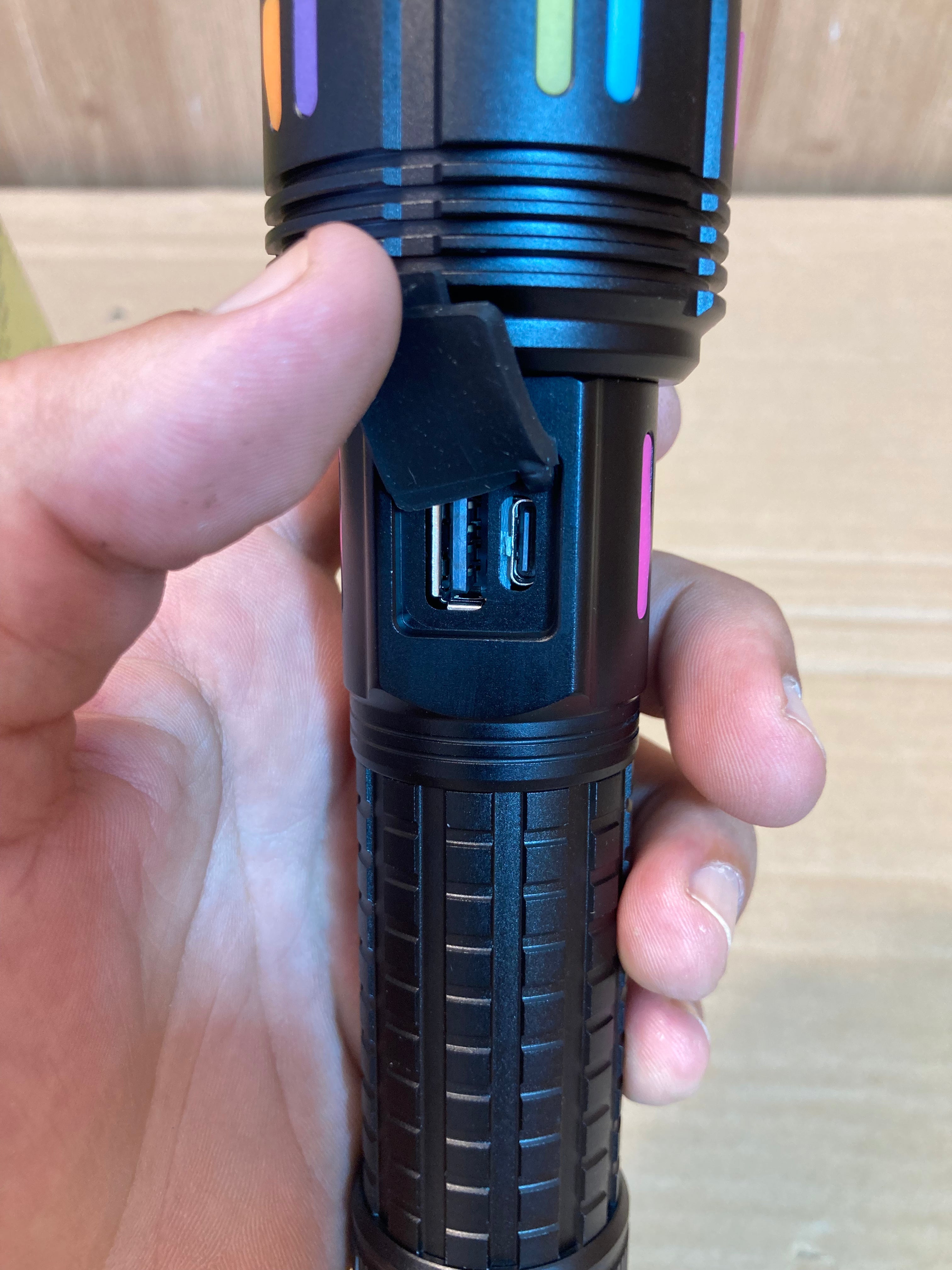 COBA Aluminium Alloy Digital Flashlight-Torch CB-G672