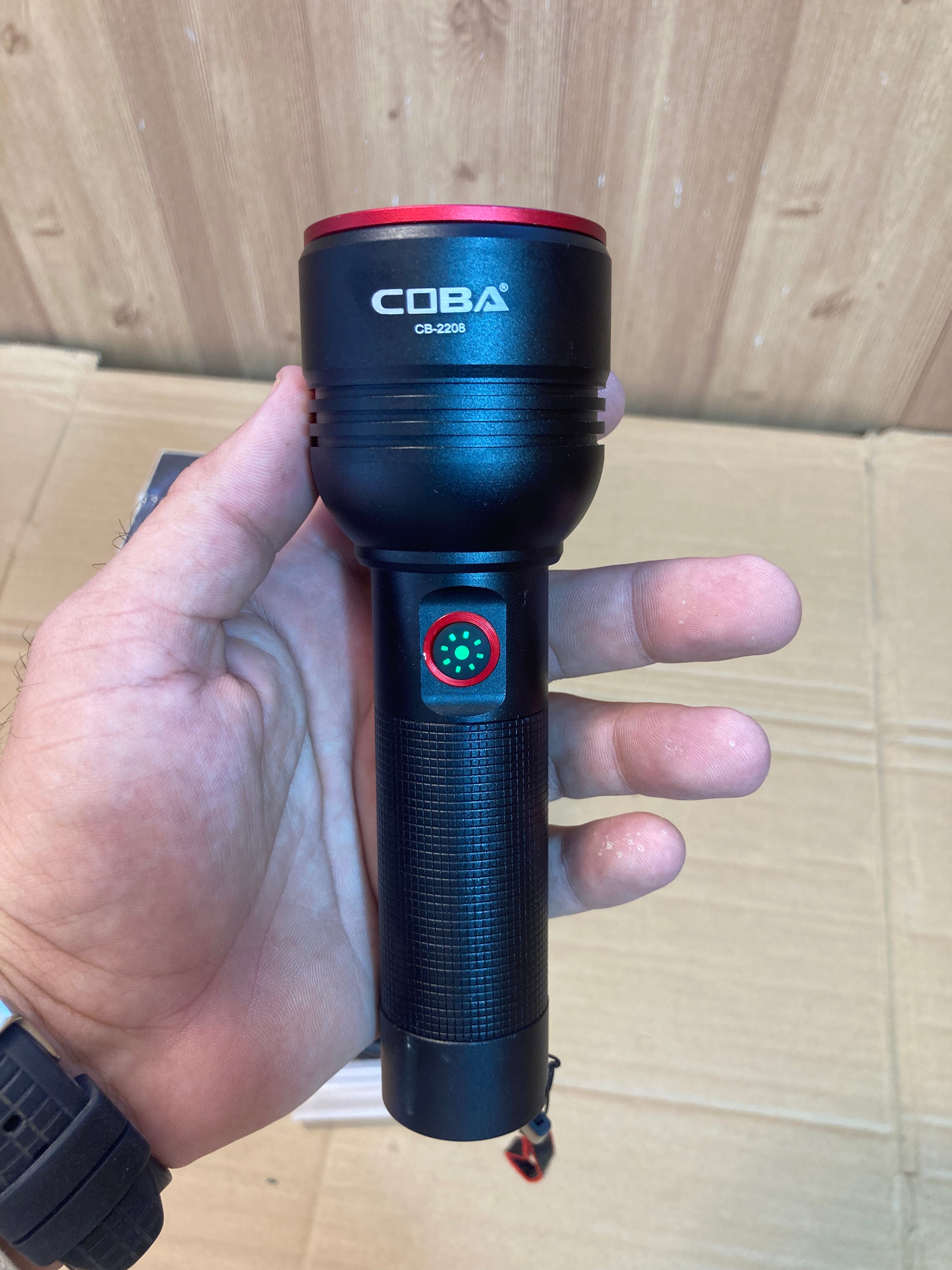 COBA Rechargeable Led Flashlight/Torch CB-2208