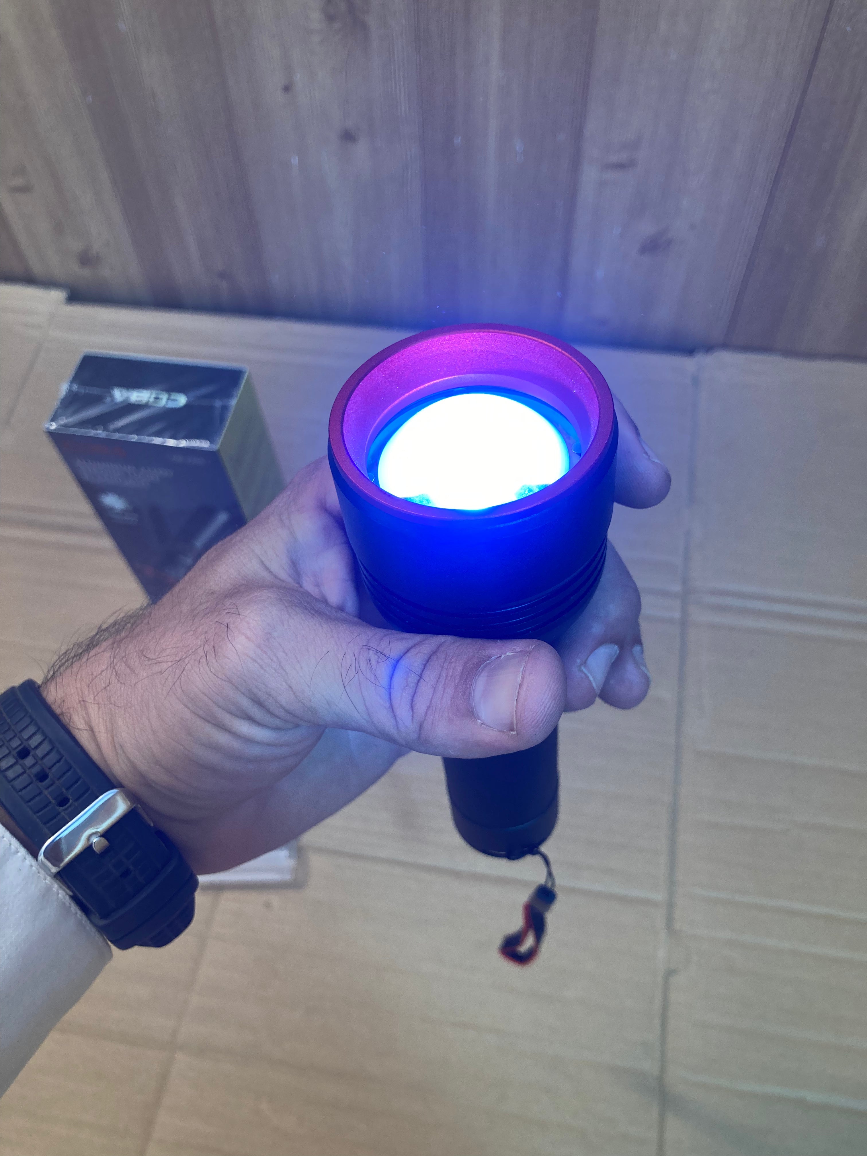 COBA Rechargeable Led Flashlight/Torch CB-2208