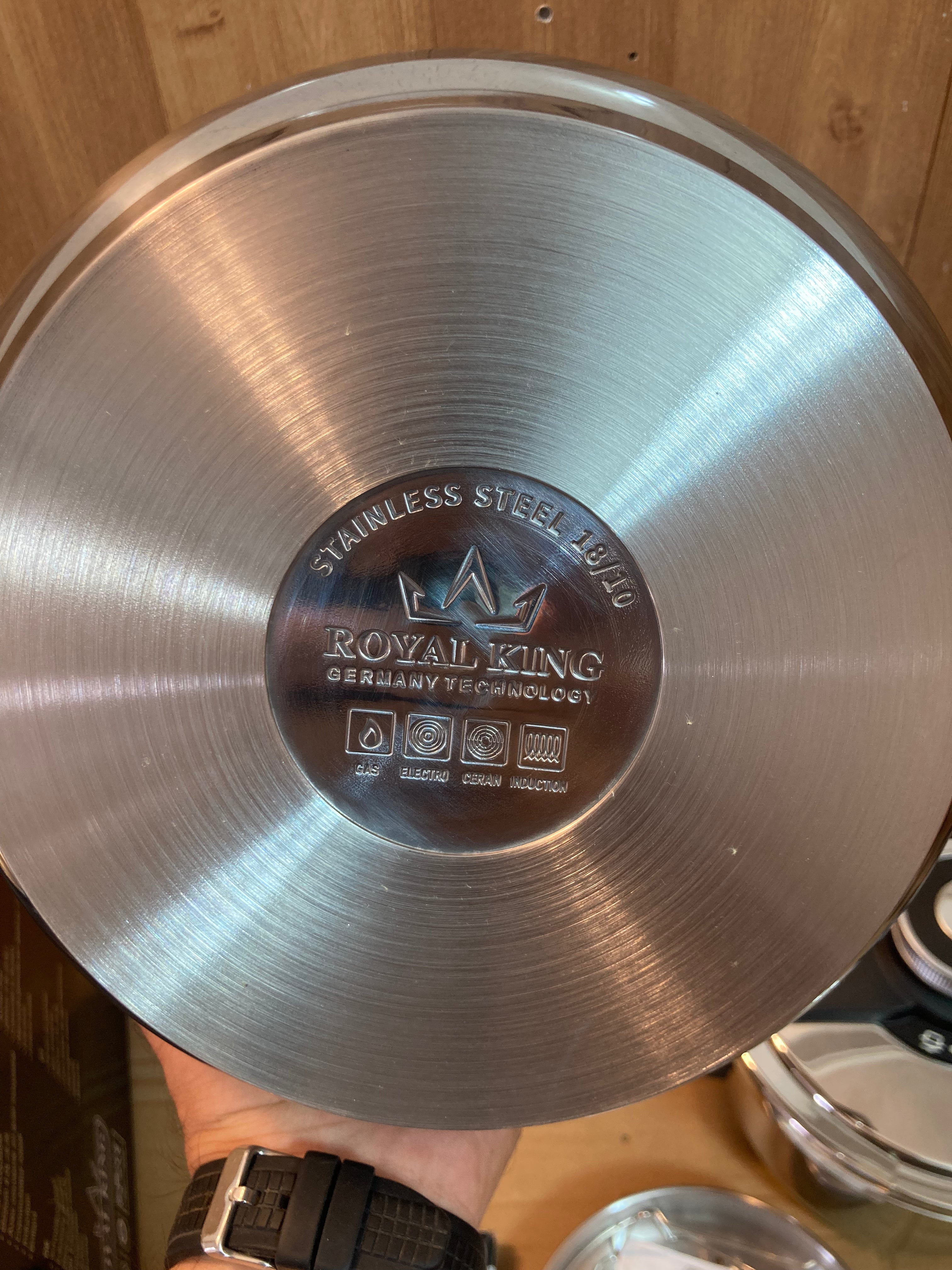 Royal King Induction Base 18/10 Stainless Steel Pressure Cooker 4+6 Litre