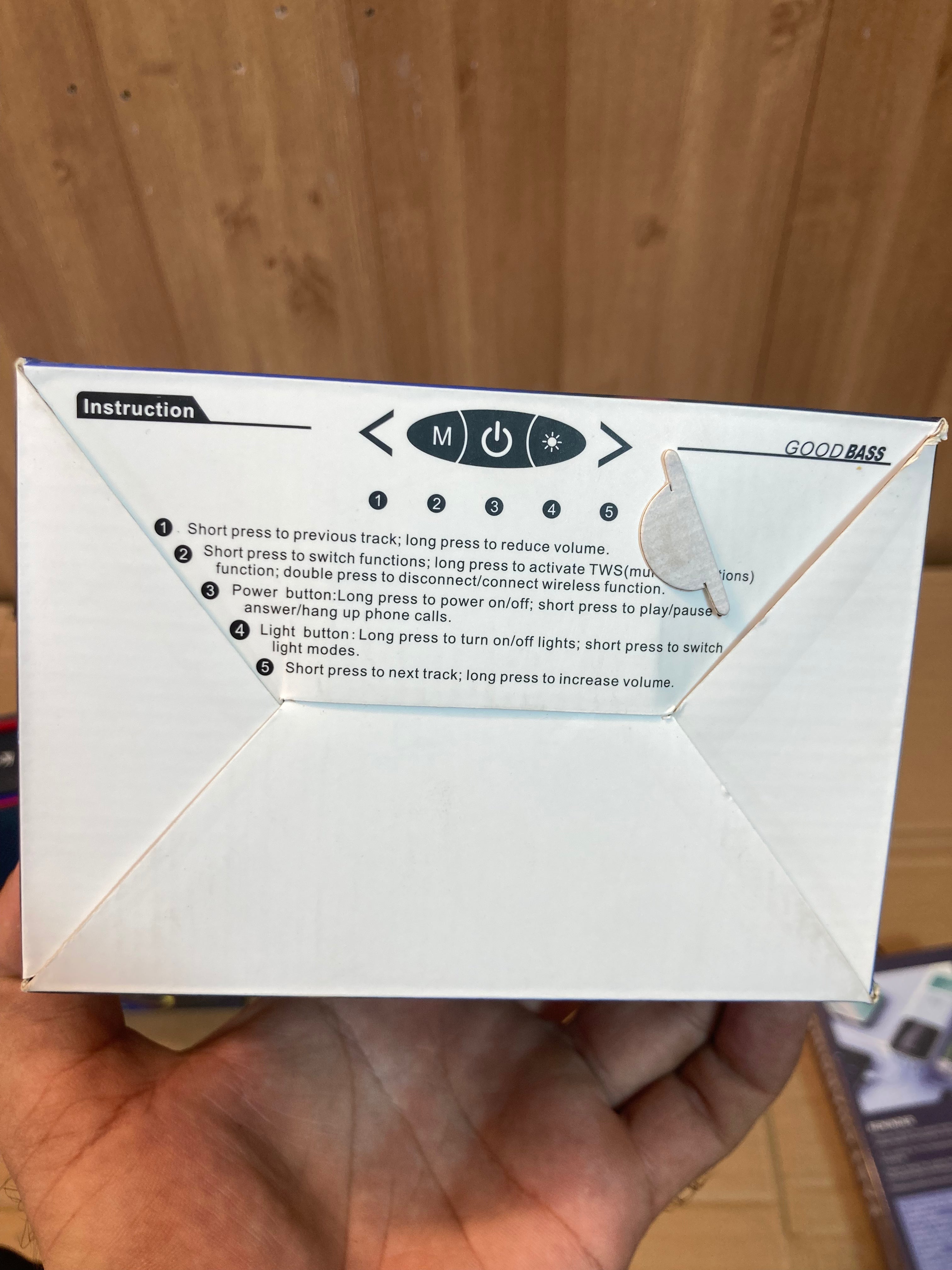 Kamal Rechargeable Portable Bluetooth Wireless Speaker with RGB Lights KPS01