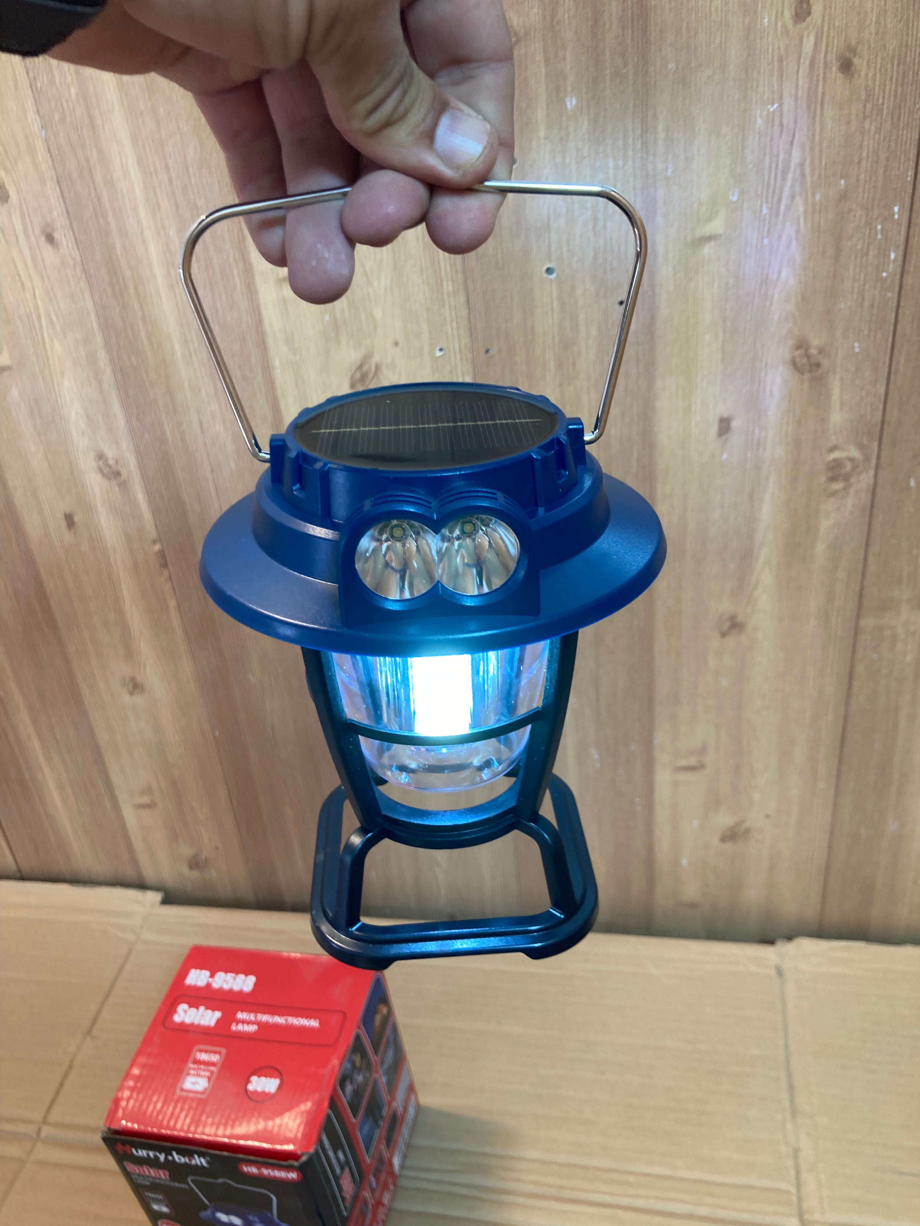 Hurry Bolt Solar Rechargeable Camping Lamp Light