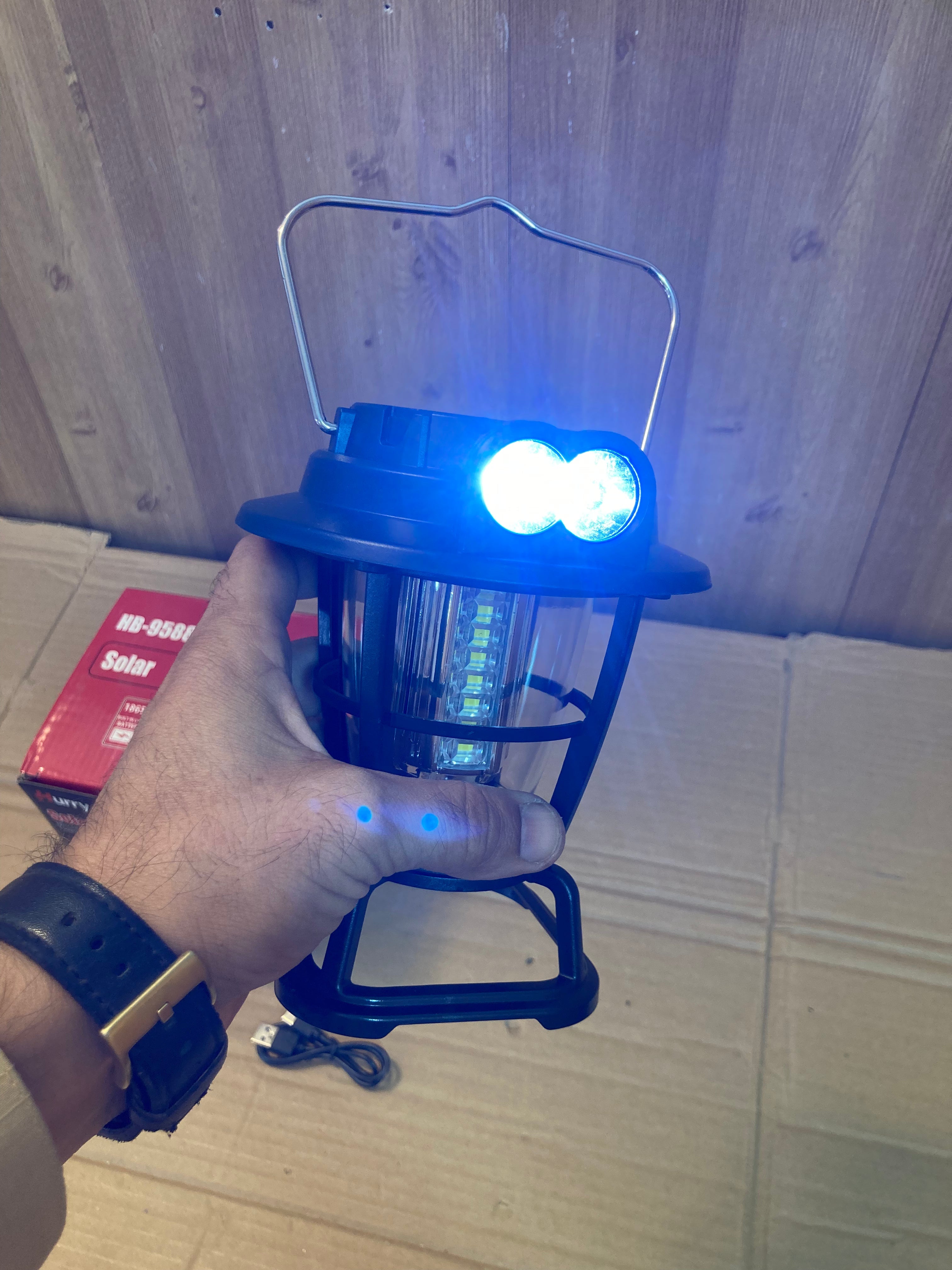 Hurry Bolt Solar Rechargeable Camping Lamp Light