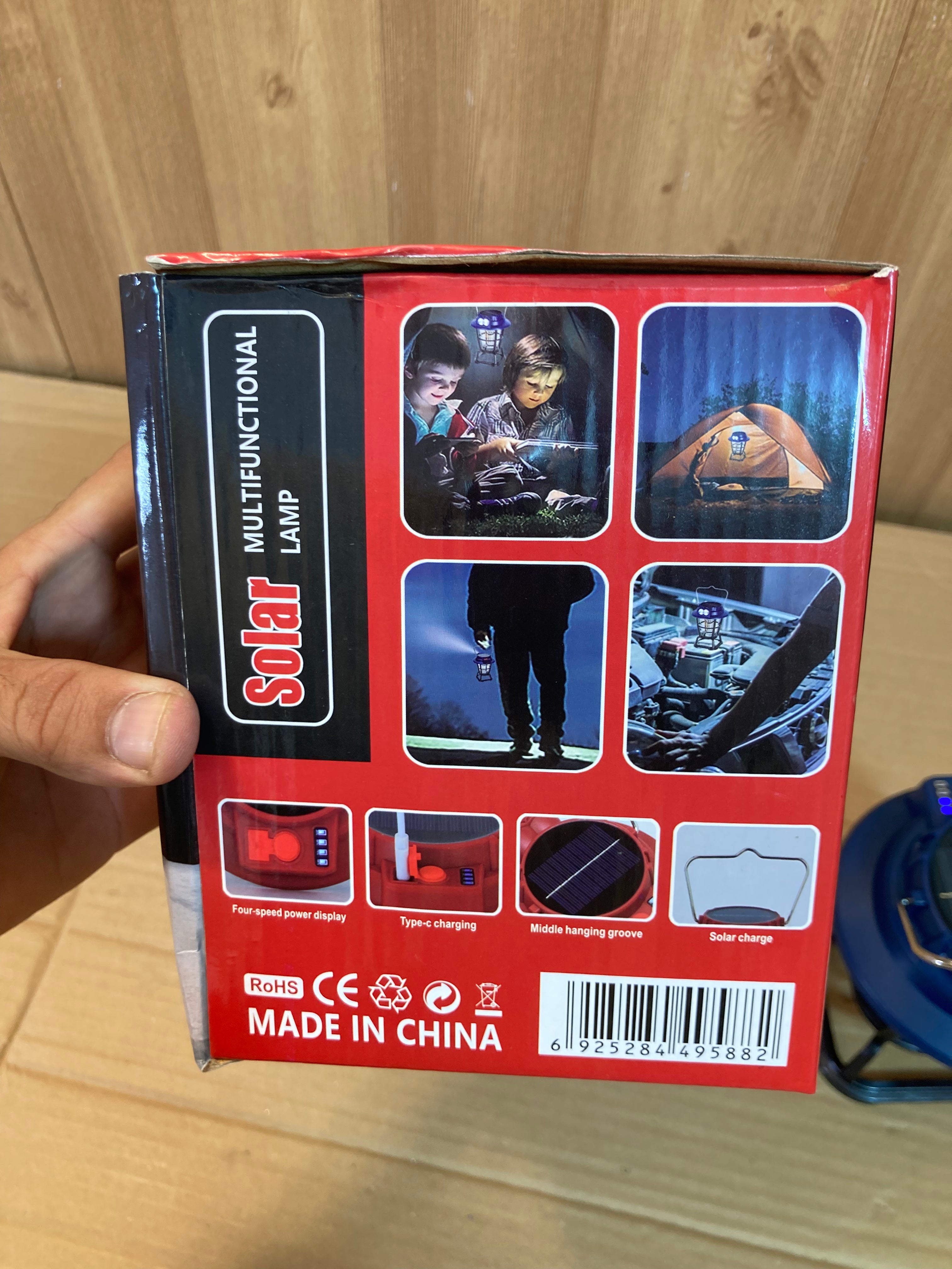 Hurry Bolt Solar Rechargeable Camping Lamp Light