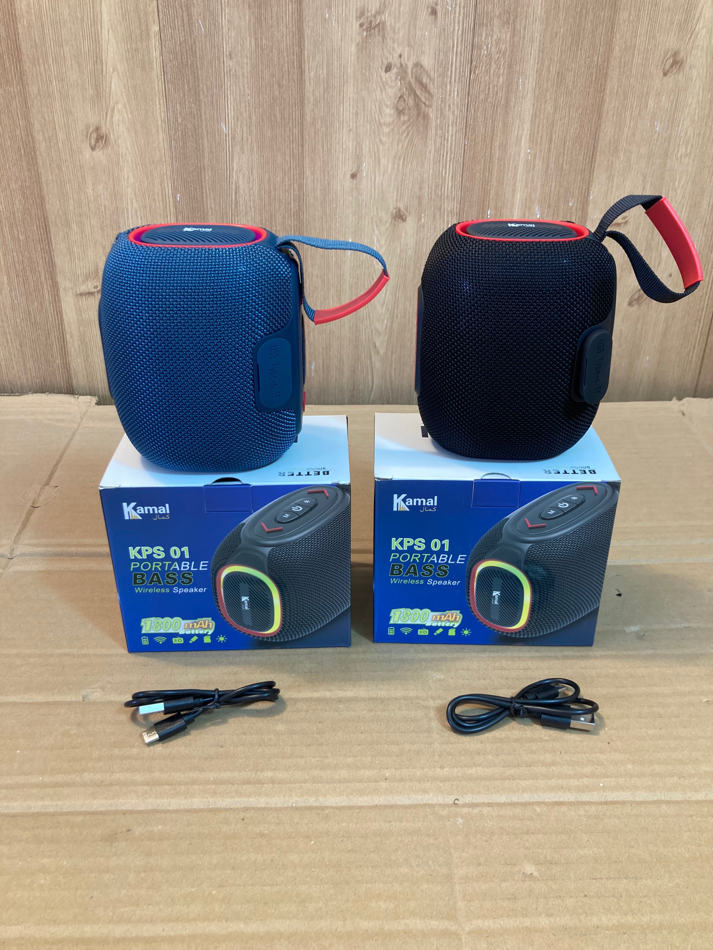 Kamal Rechargeable Portable Bluetooth Wireless Speaker with RGB Lights KPS01