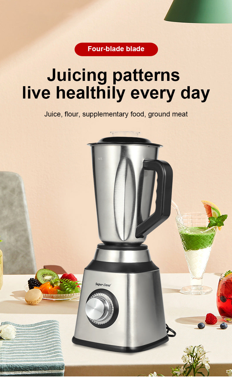 Super Crest Germany Full Steel Body 3-in-1 Electric Juicer, Chopper and Grinder Machine Heavy Duty SCT-8031