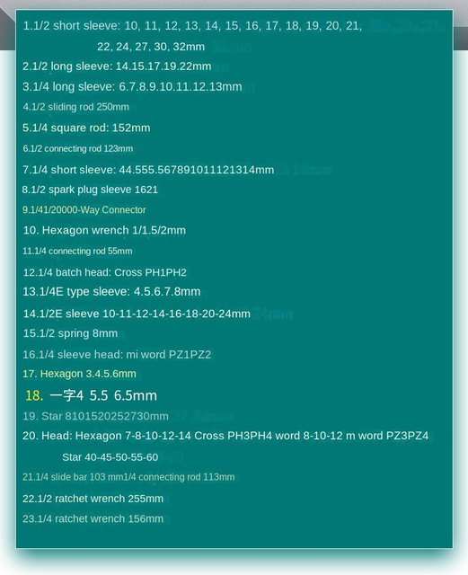 New Multifunctional 108PCs Socket Ratchet Wrench Set