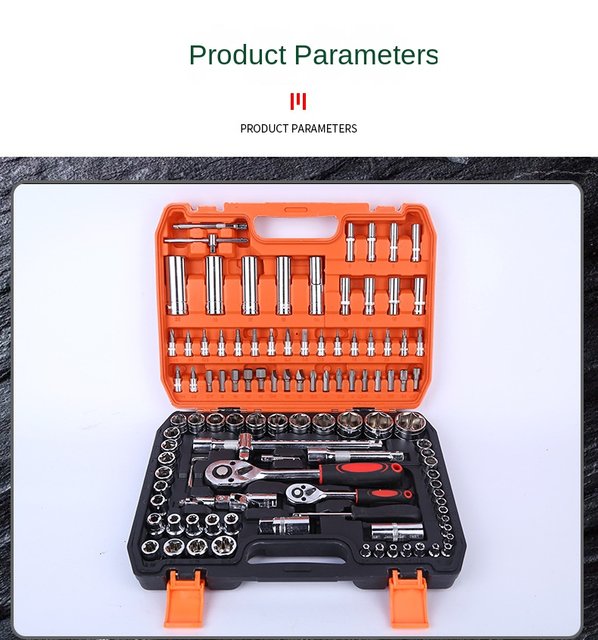 New Multifunctional 108PCs Socket Ratchet Wrench Set