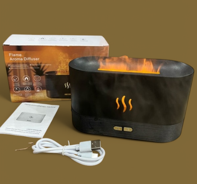 New Stylish Electric Air Flame Humidifier