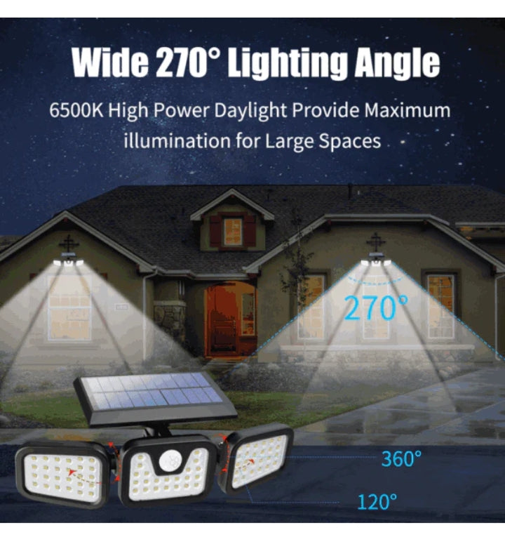 Adjustable Remote Control 3D Solar Light
