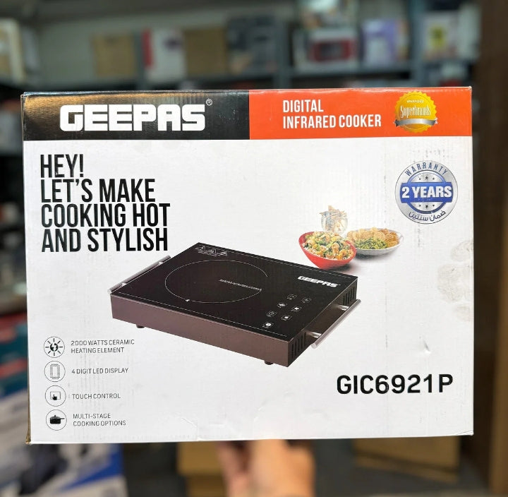 Geepas 2000W Digital Infrared Cooker/Hotplate - 6921