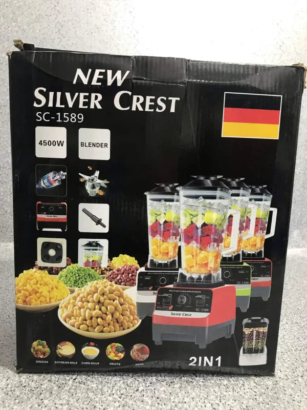 Germany Lot Silver Crest 2-in-1 Blender & Grinder 2.5L