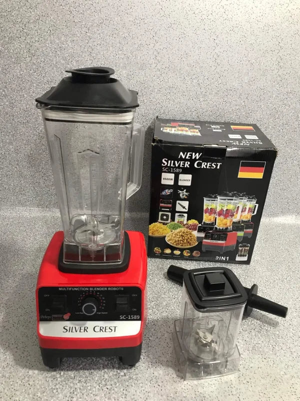 Germany Lot Silver Crest 2-in-1 Blender & Grinder 2.5L