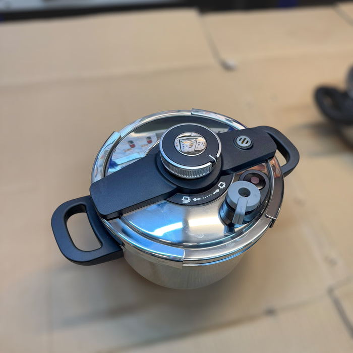 Lot Imported Unique Pro 4+6L Stainless Steel Pressure Cooker With Steamer