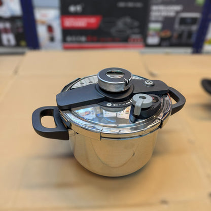 Lot Imported Unique Pro 4+6L Stainless Steel Pressure Cooker With Steamer
