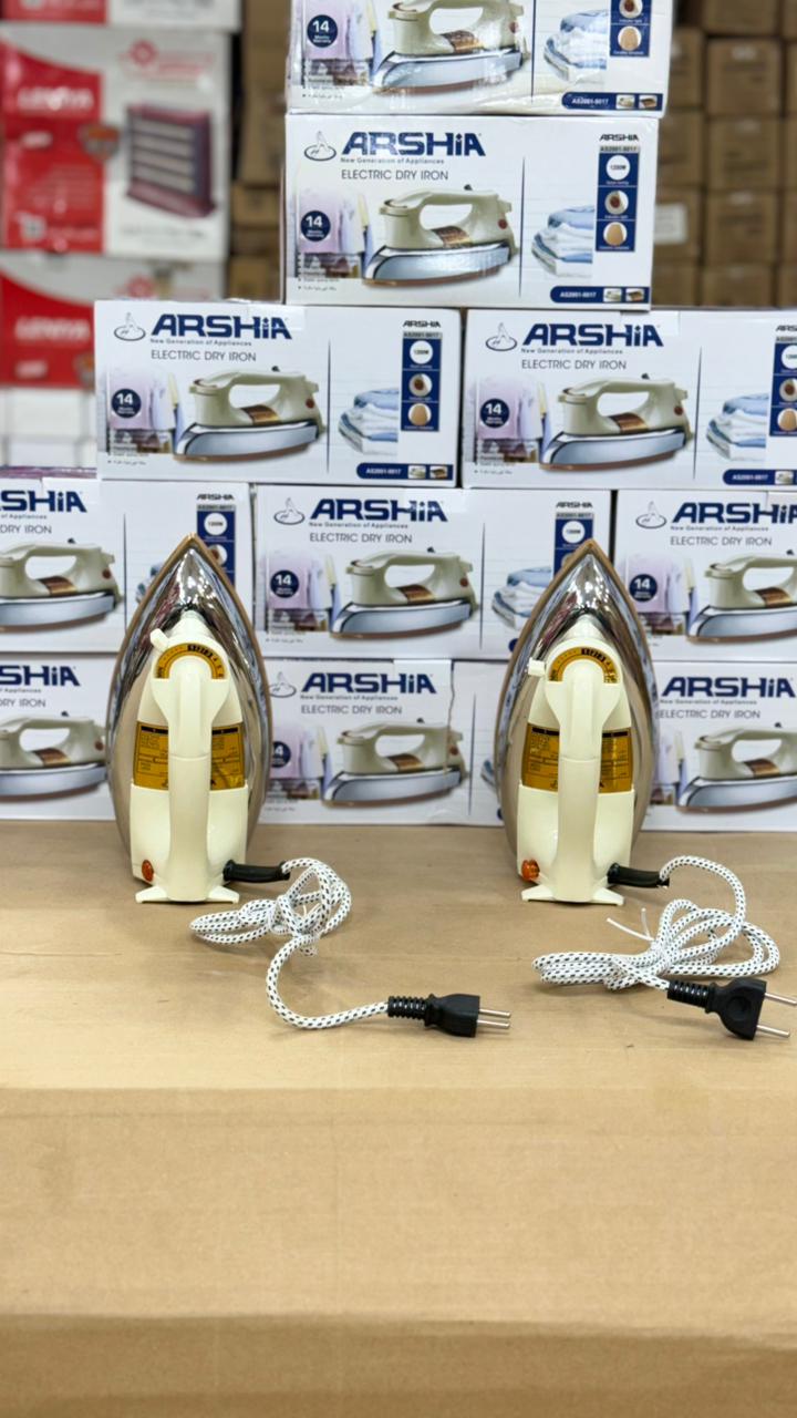 Arshia Electric Dry Iron 1200W  – Fast Heating & Smooth Ironing